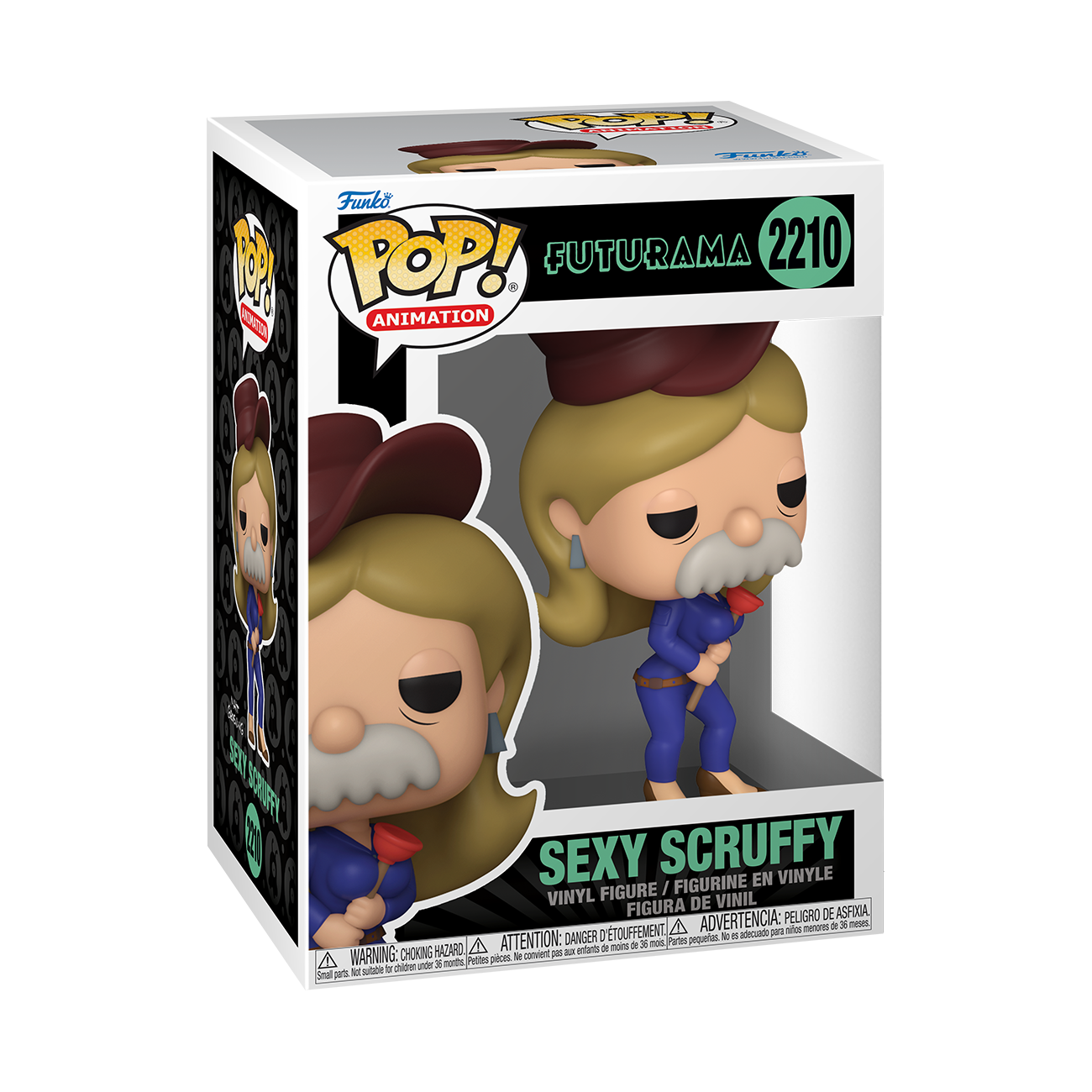 Funko POP! Animation: Futurama Sexy Scruffy 4.5-in Vinyl Figure