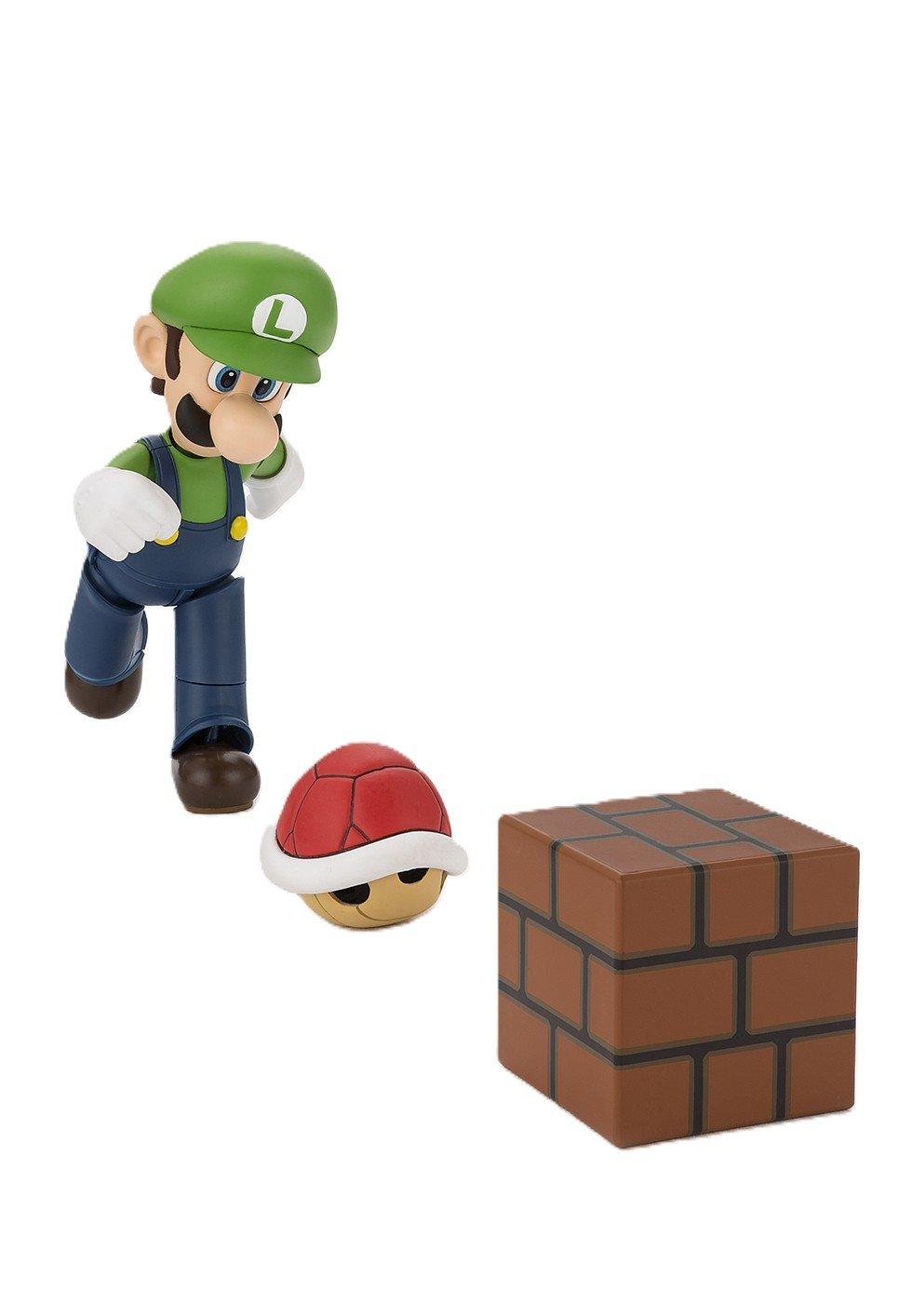 Bandai Tamashii Nations S.H.Figuarts Super Mario Bros Luigi 4-in Action Figure