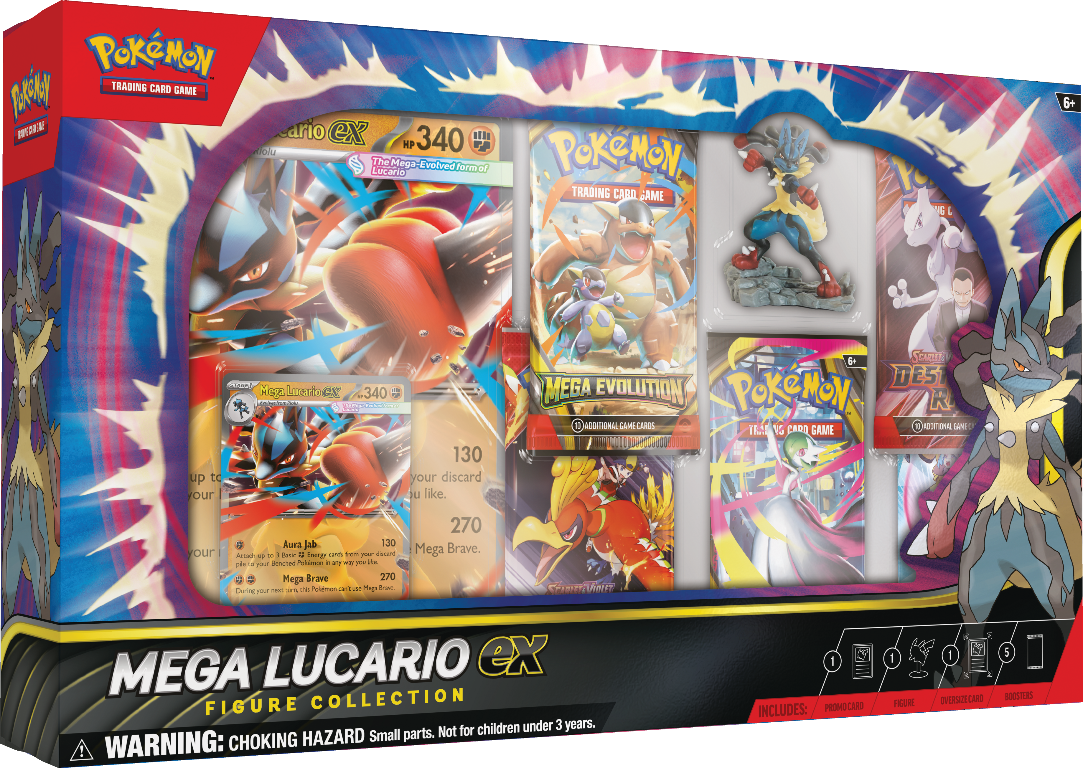 Pokemon Trading Card Game: Mega Lucario ex Figure Collection
