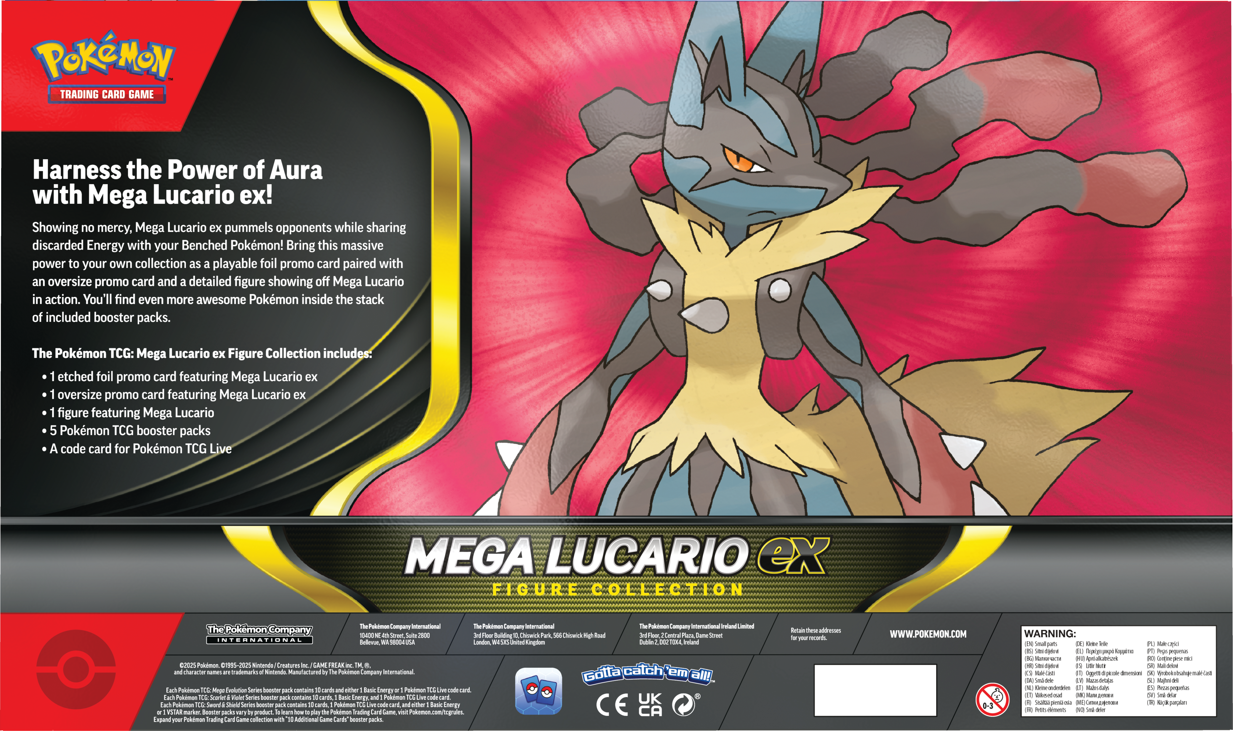 Pokemon Trading Card Game: Mega Lucario ex Figure Collection