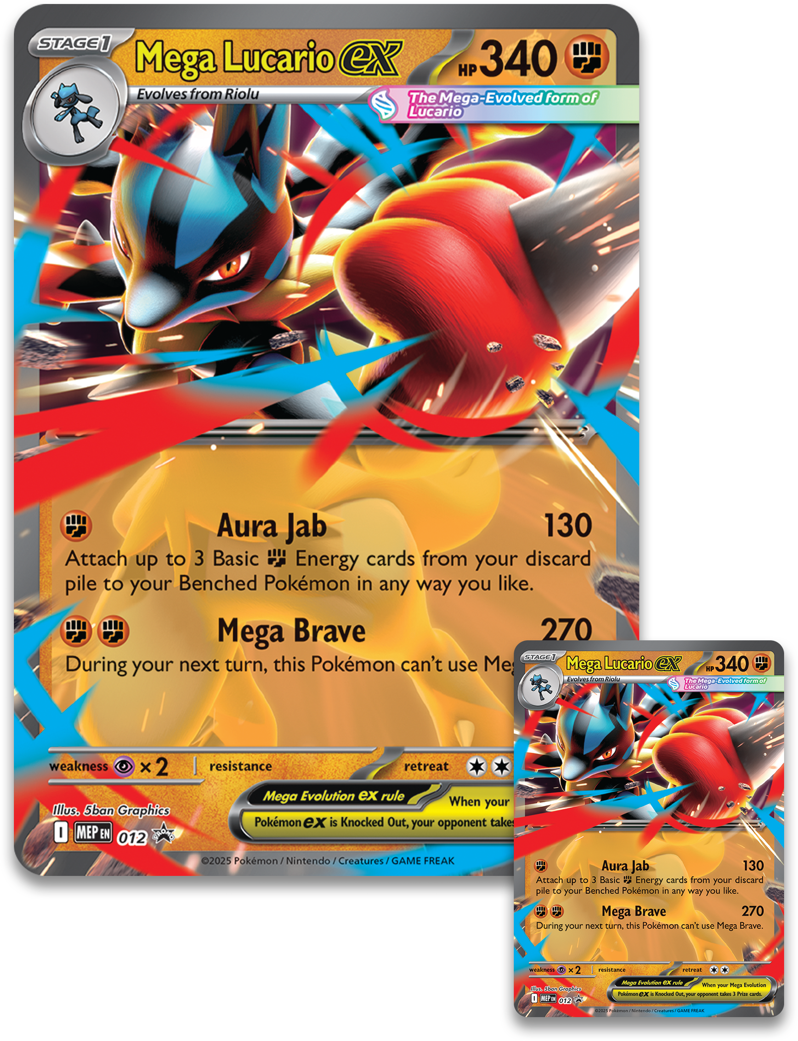 Pokemon Trading Card Game: Mega Lucario ex Figure Collection