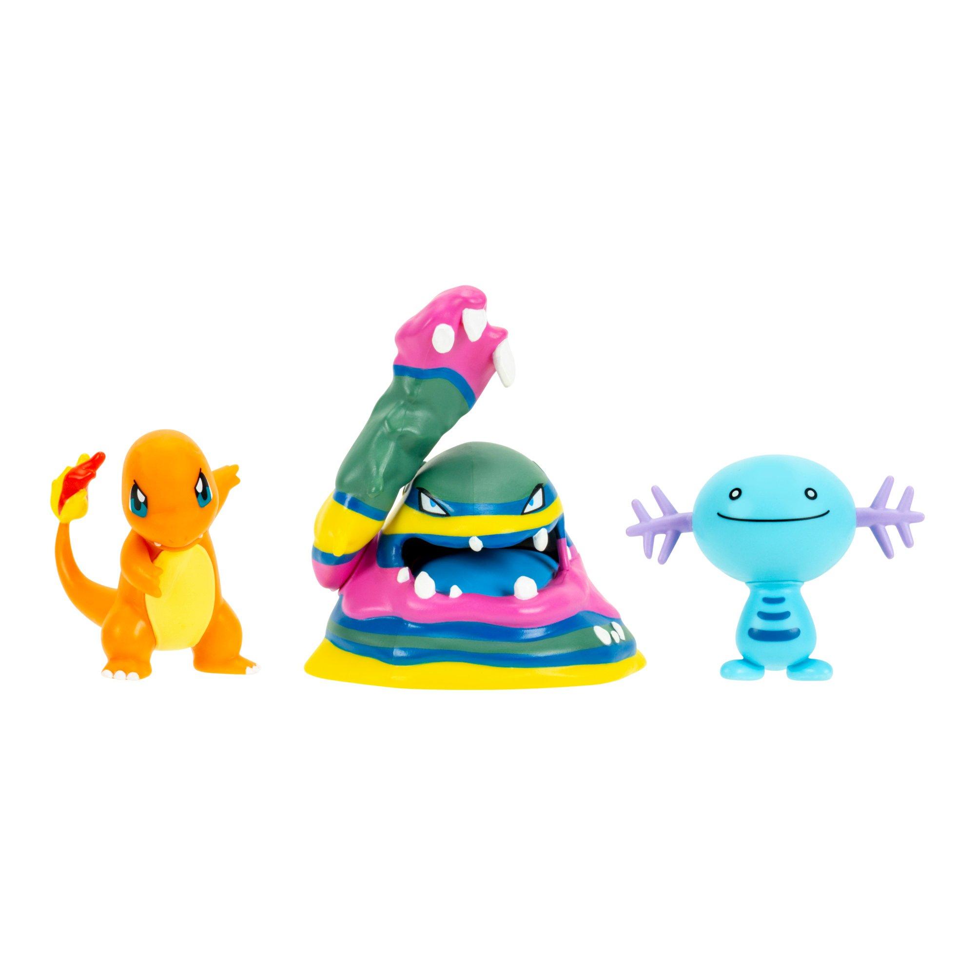 Jazwares Pokemon Battle Set (Charmander, Wooper, and Alolan Muk) 3