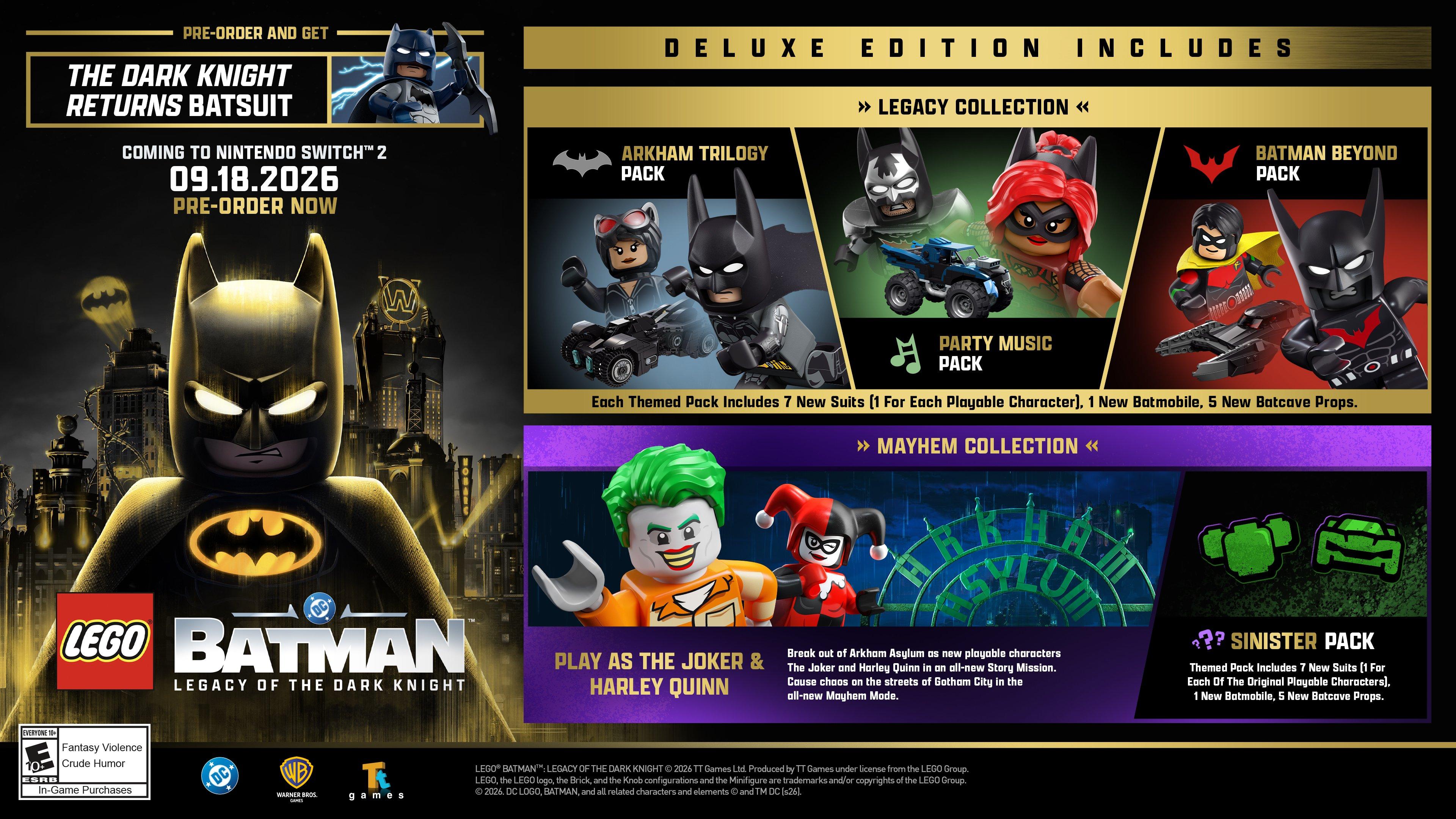 LEGO Batman: Legacy of the Dark Knight Deluxe Edition - Nintendo Switch 2