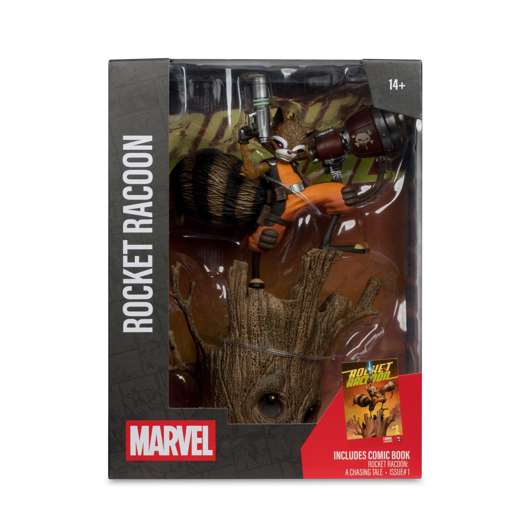 McFarlane Toys Collection Marvel Rocket Raccoon a Chasing Tale Rocket Raccoon 1:6th Scale Statue