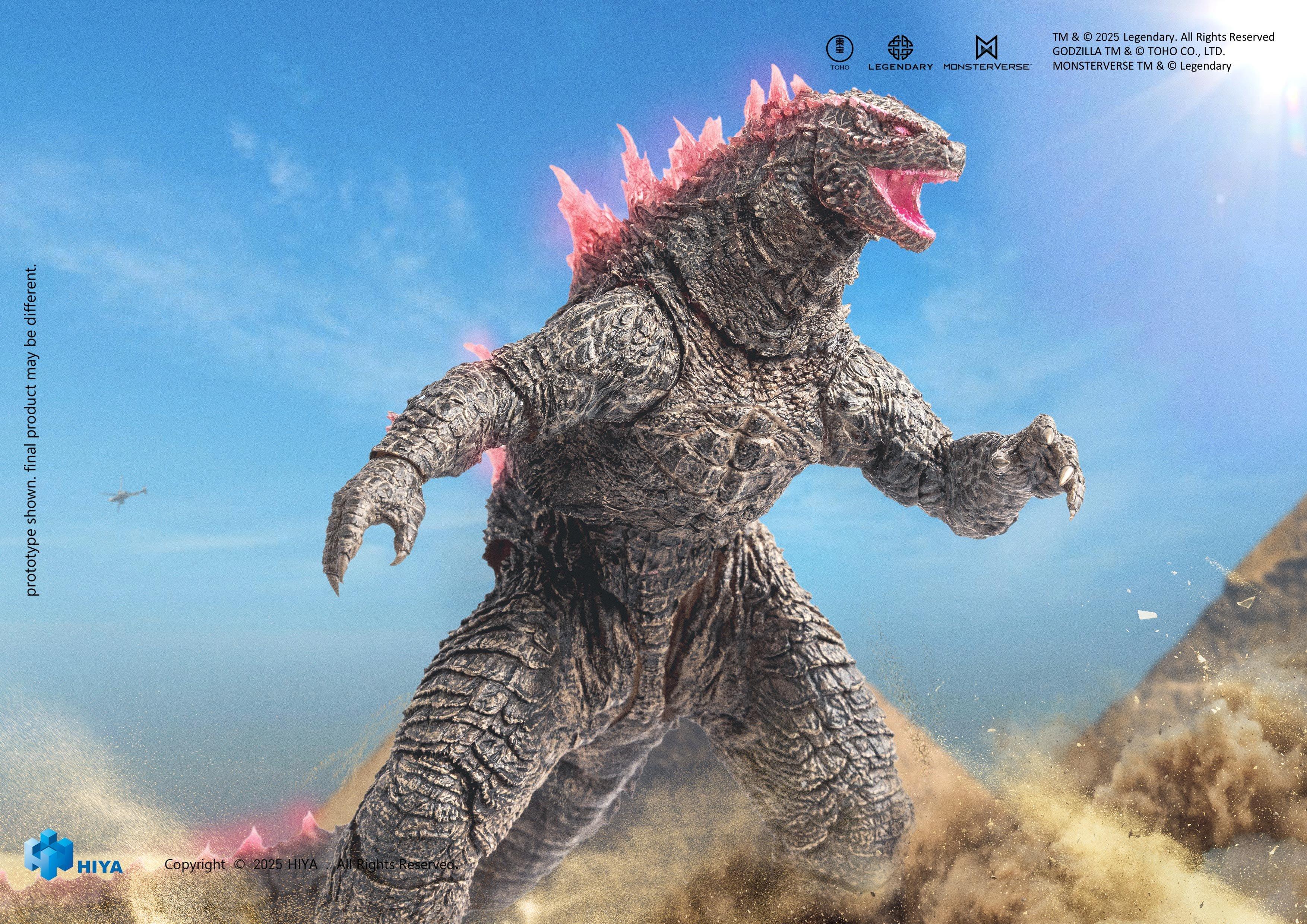 HIYA Exquisite Basic Series Godzilla x Kong The New Empire Godzilla (Heat Ray Godzilla Evolved Ver.) 6-in Action Figure