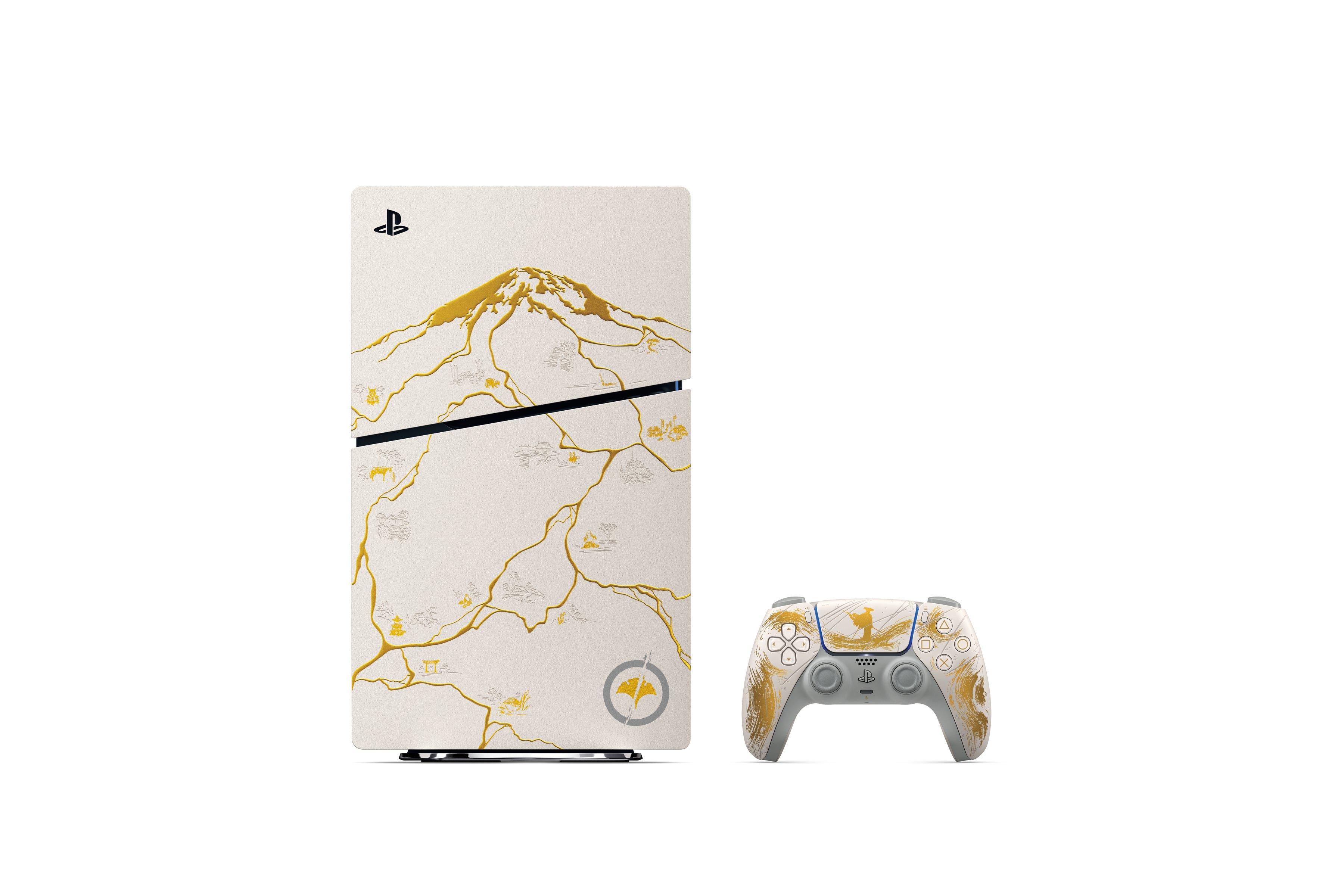 Sony PlayStation 5 Slim Console - Ghost of Yotei Gold Limited Edition Bundle