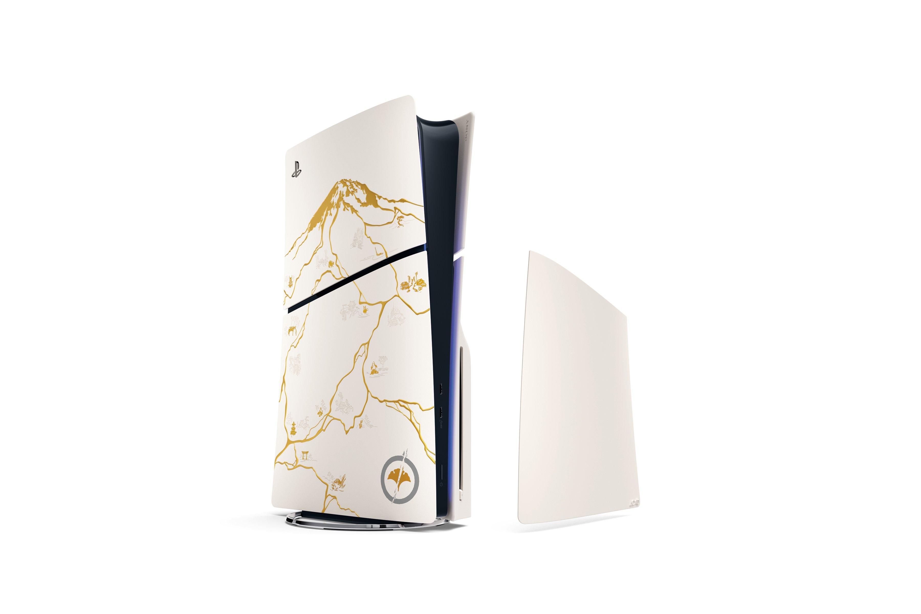 Sony PlayStation 5 Slim Console - Ghost of Yotei Gold Limited Edition Bundle