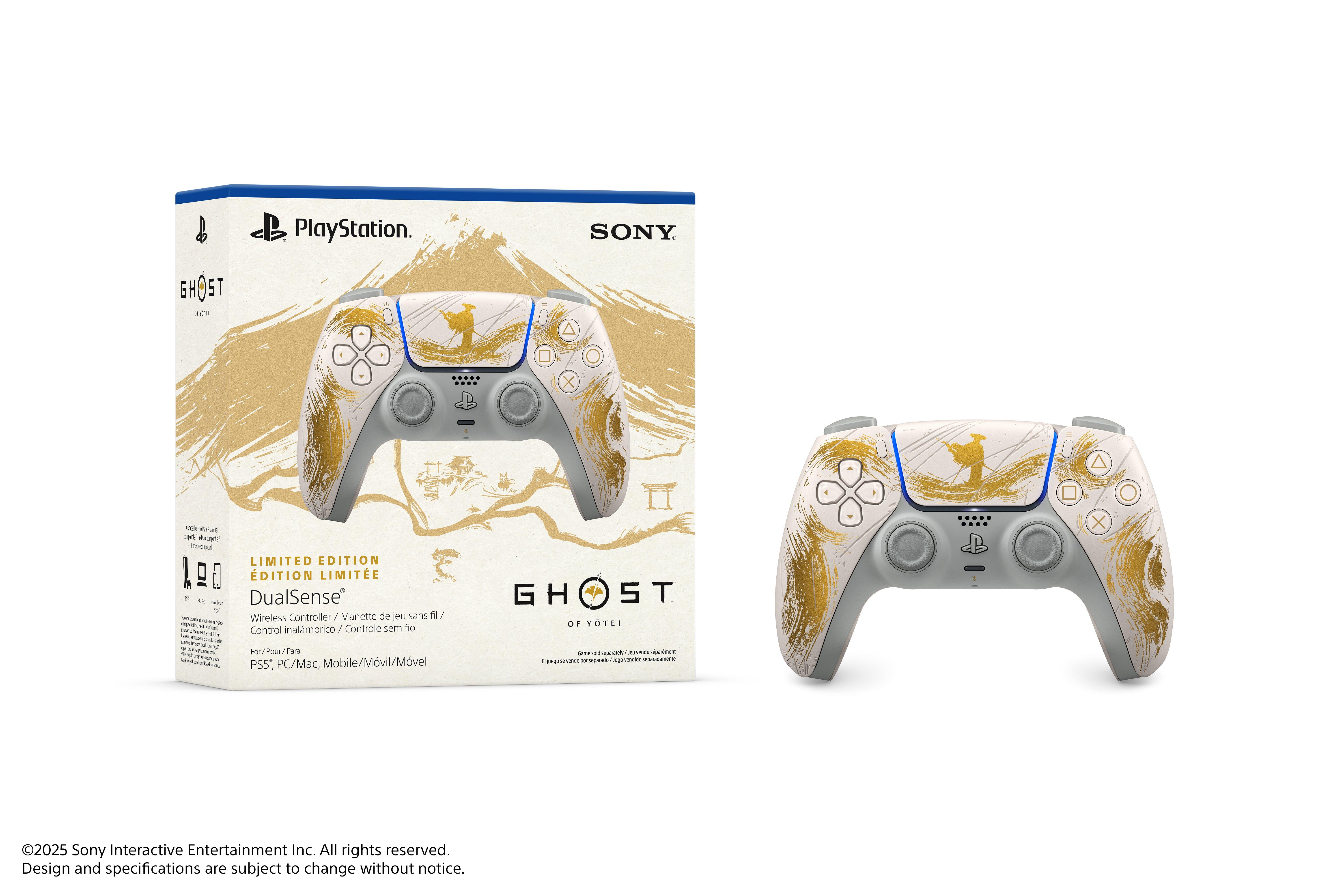 Sony DualSense Wireless Controller for PlayStation 5 - Ghost of Yotei Gold Limited Edition