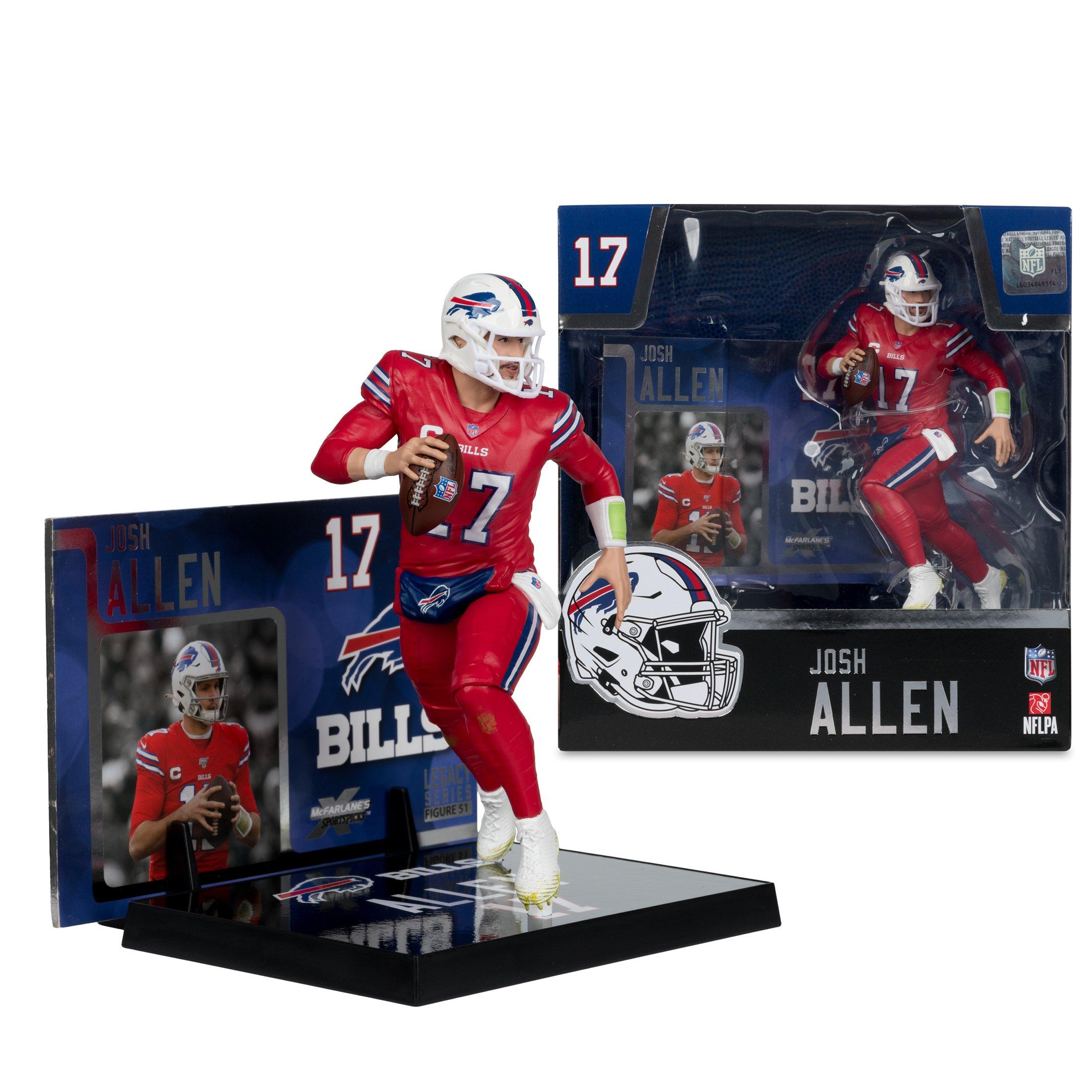 McFarlane Toys SportsPicks NFL Series Buffalo Bills Josh Allen (Red Color Rush Jersey) 7-in Figure