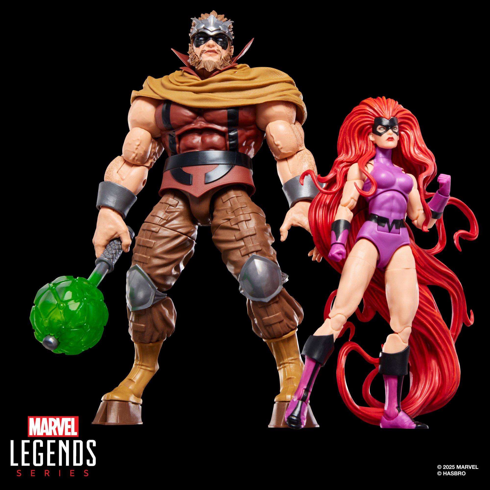 Hasbro Marvel Legends Series Inhumans Medusa and Gorgon 6-in Action Figure Set 2-Pack