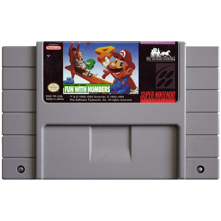 Mario's Early Years: Fun With Numbers - Super Nintendo (SNES)