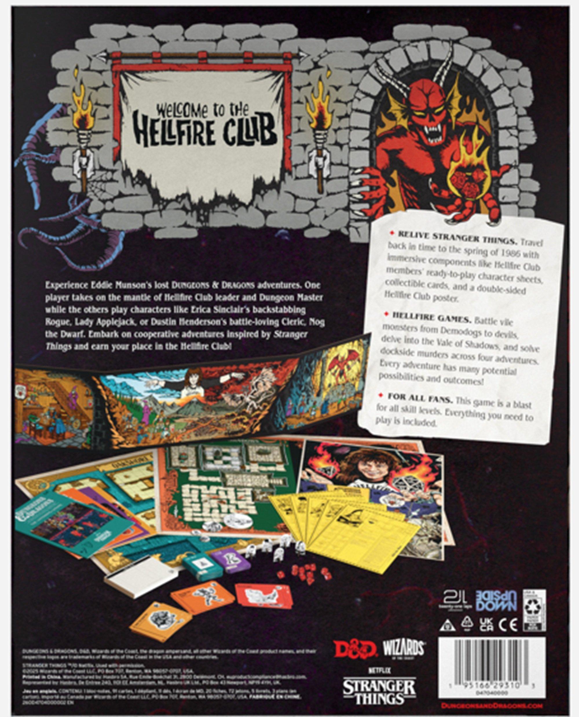 Dungeons and Dragons Stranger Things Welcome to the Hellfire Club Game Box Set