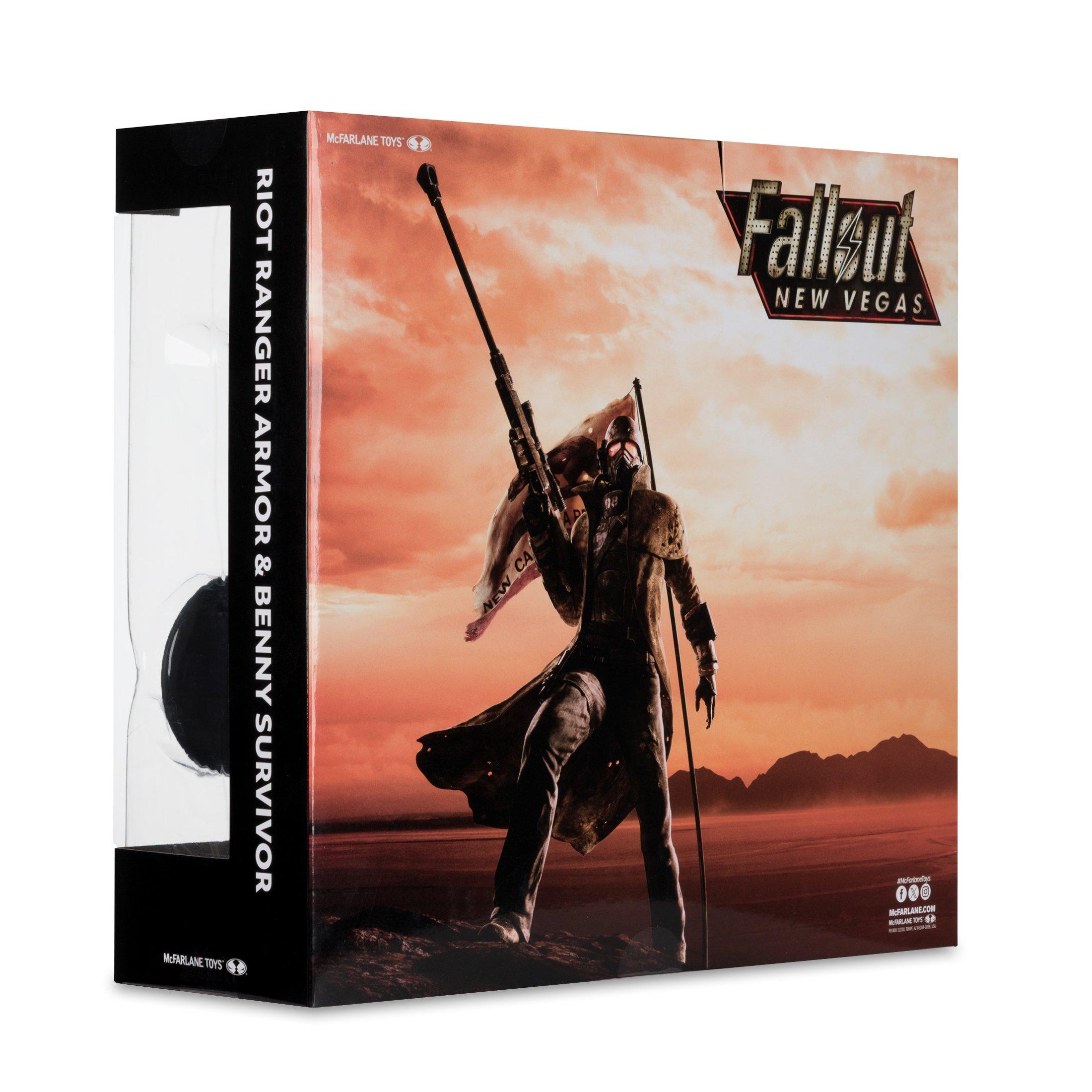 McFarlane Toys Elite Edition Fallout New Vegas Riot Ranger Armor and Benny 7-in Action Figure Set