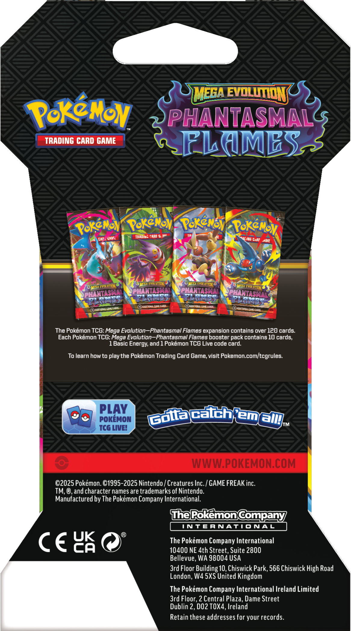 Pokemon Trading Card Game: Phantasmal Flames Sleeved Booster Pack