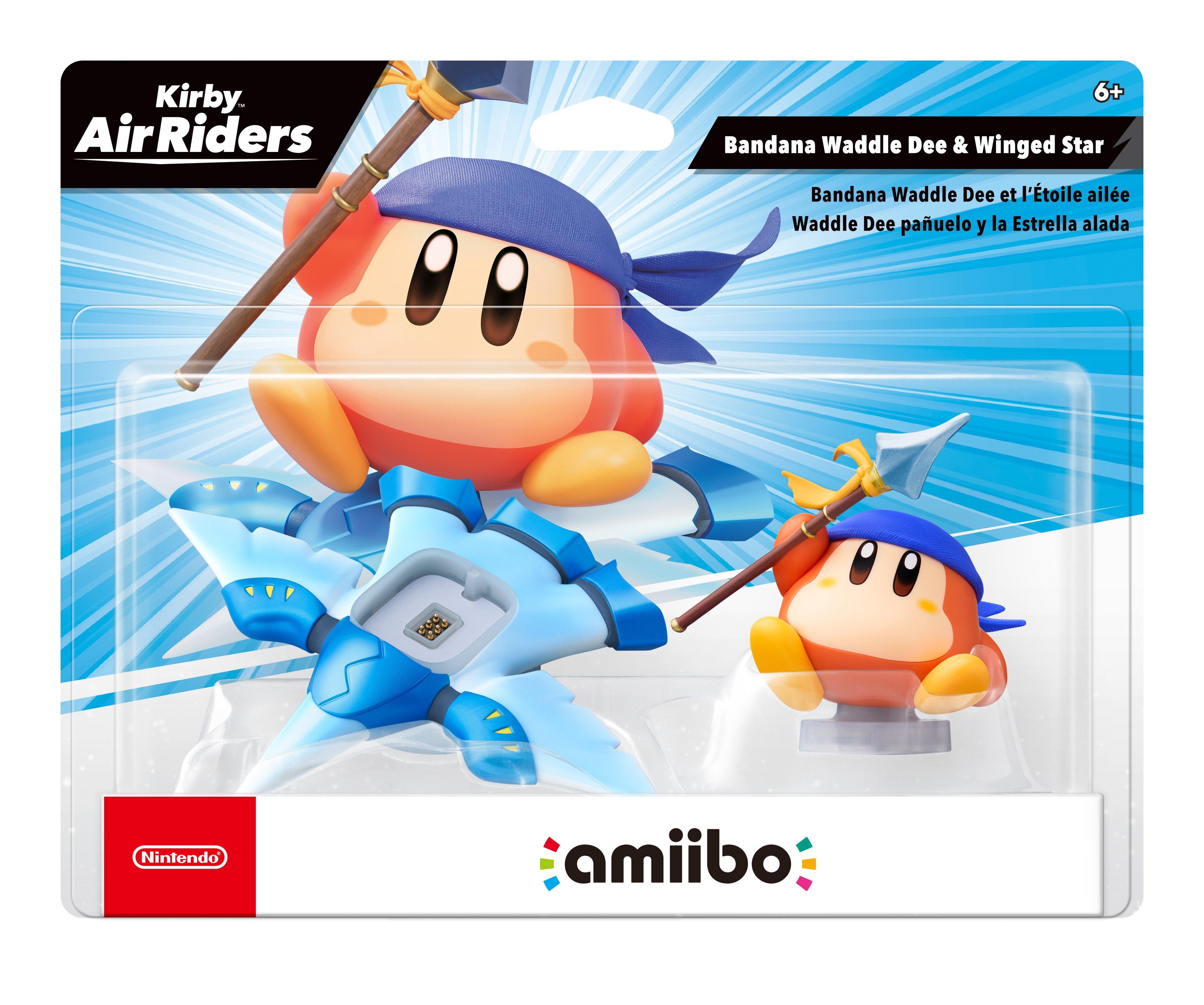 Kirby Air Riders Series Bandana Waddle Dee and Winged Star amiibo