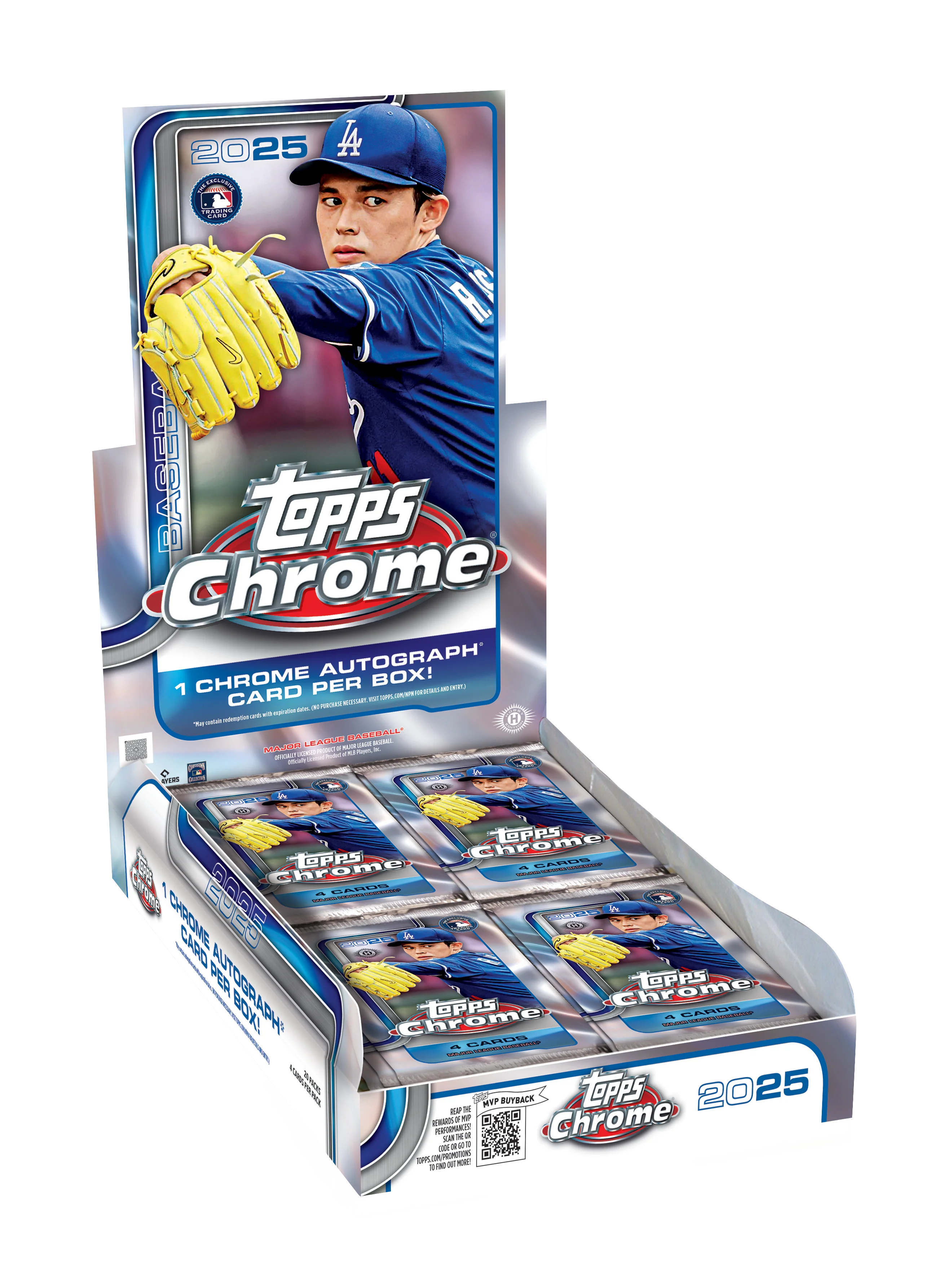 2025 Topps Chrome MLB Baseball Hobby Box | GameStop