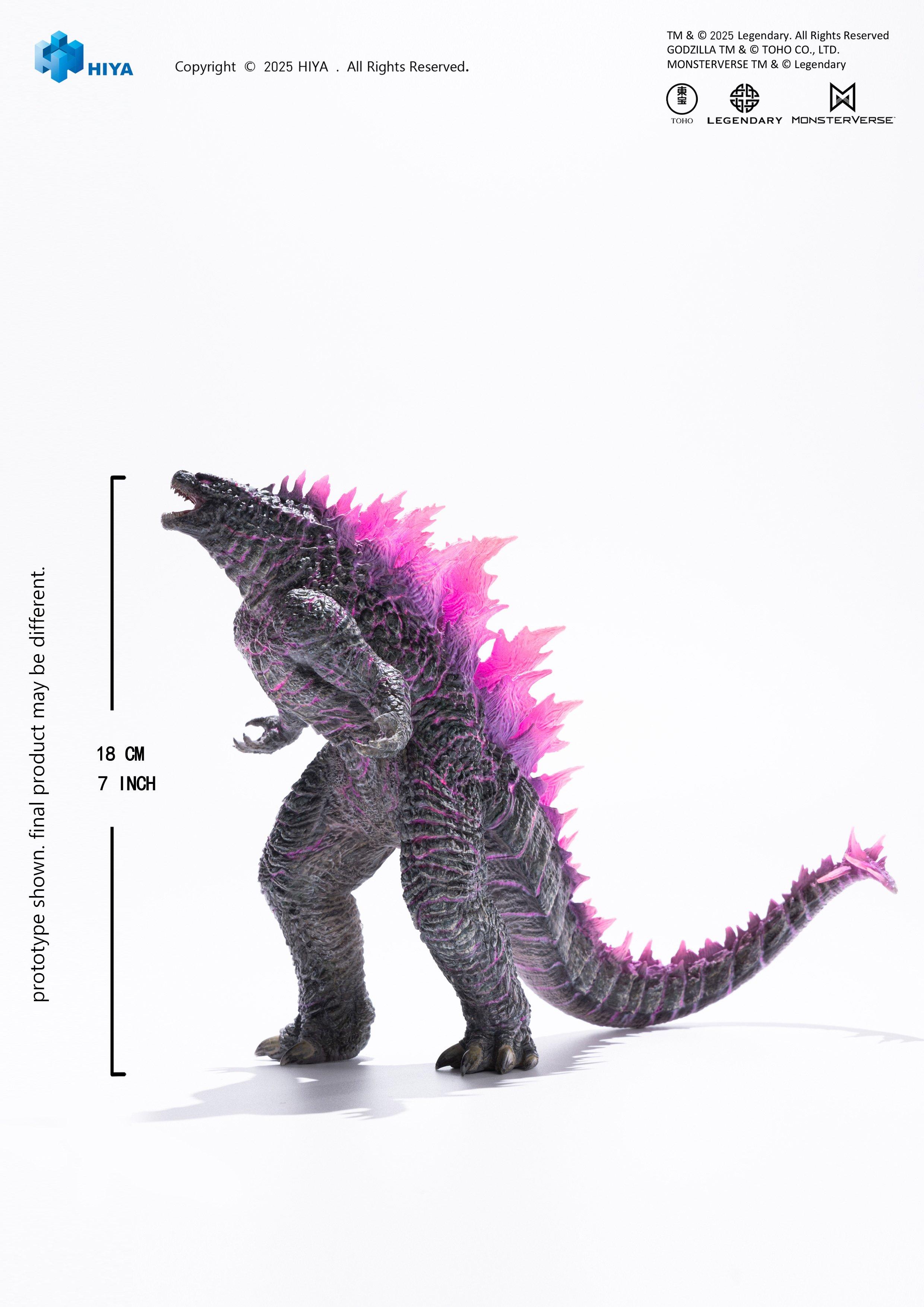 Hiya Toys Godzilla x Kong The New Empire Godzilla Evolved Translucent Ver. 7-in statue
