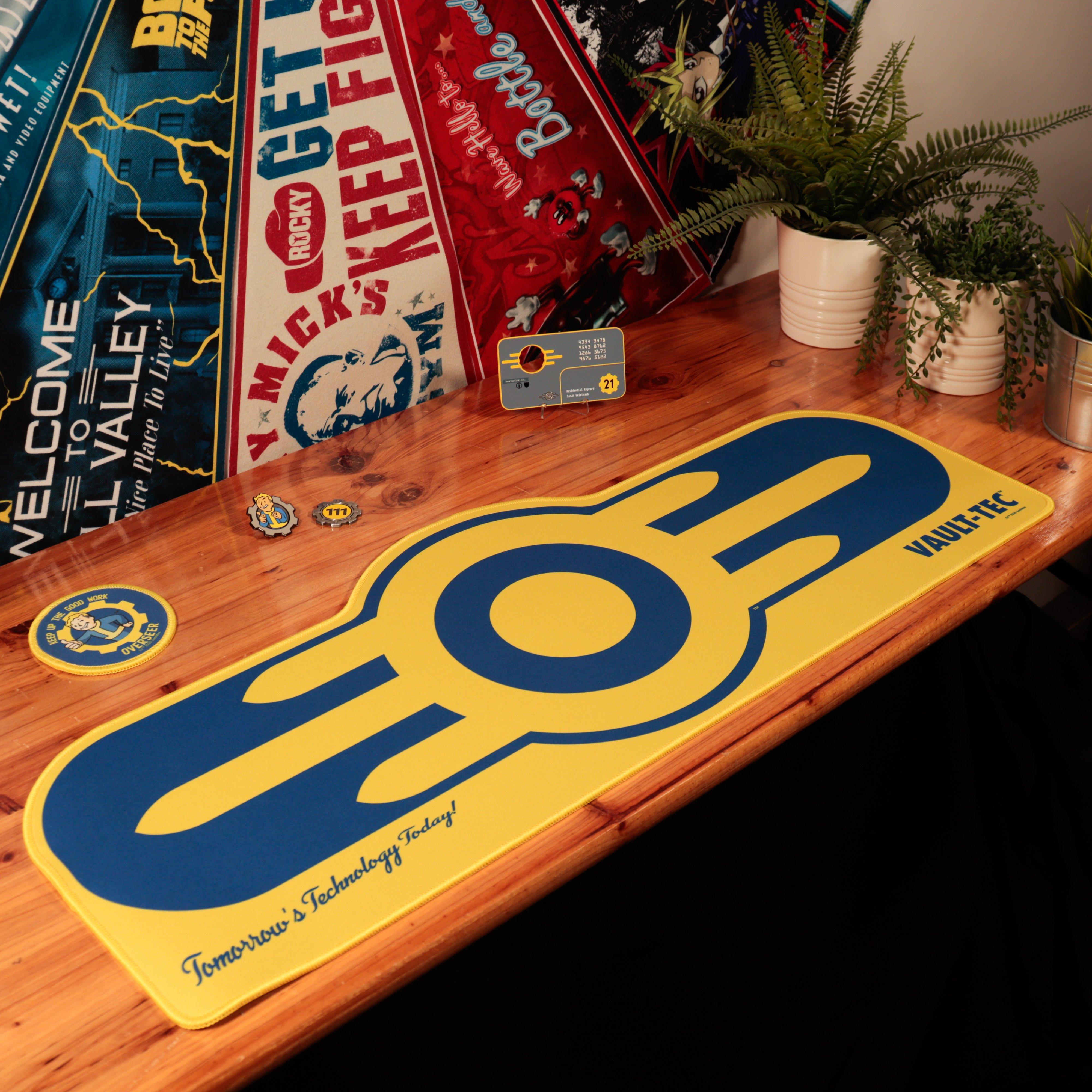 Fallout Vault-Tec XL Desk Pad and Coaster Set | GameStop