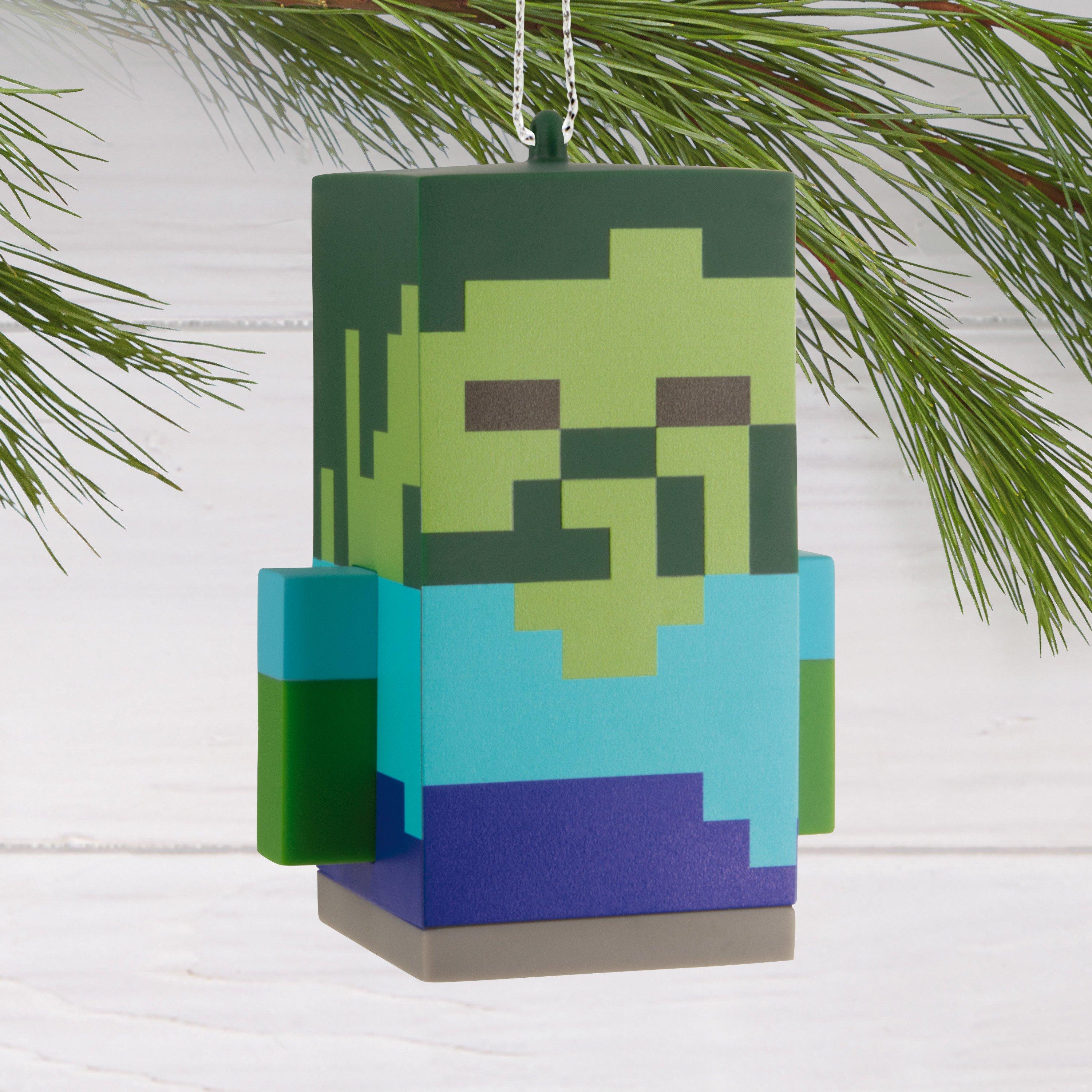 Hallmark Minecraft Zombie Christmas Tree Ornament