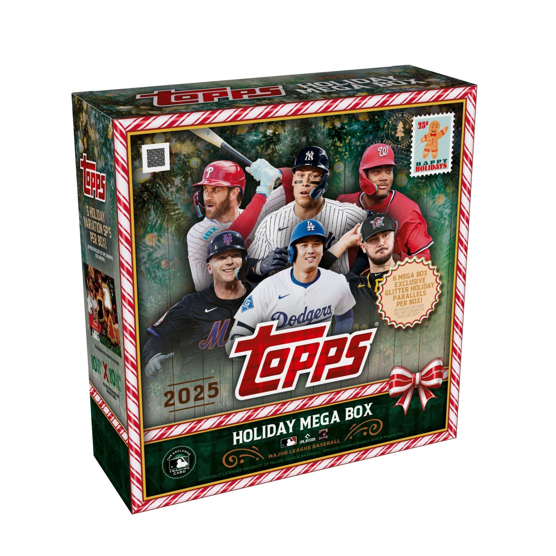 Topps 2025 Holiday Mega メジャーリーグ カード 1箱 2025 Topps MLB Holiday Baseball Trading Card Mega Box : Target