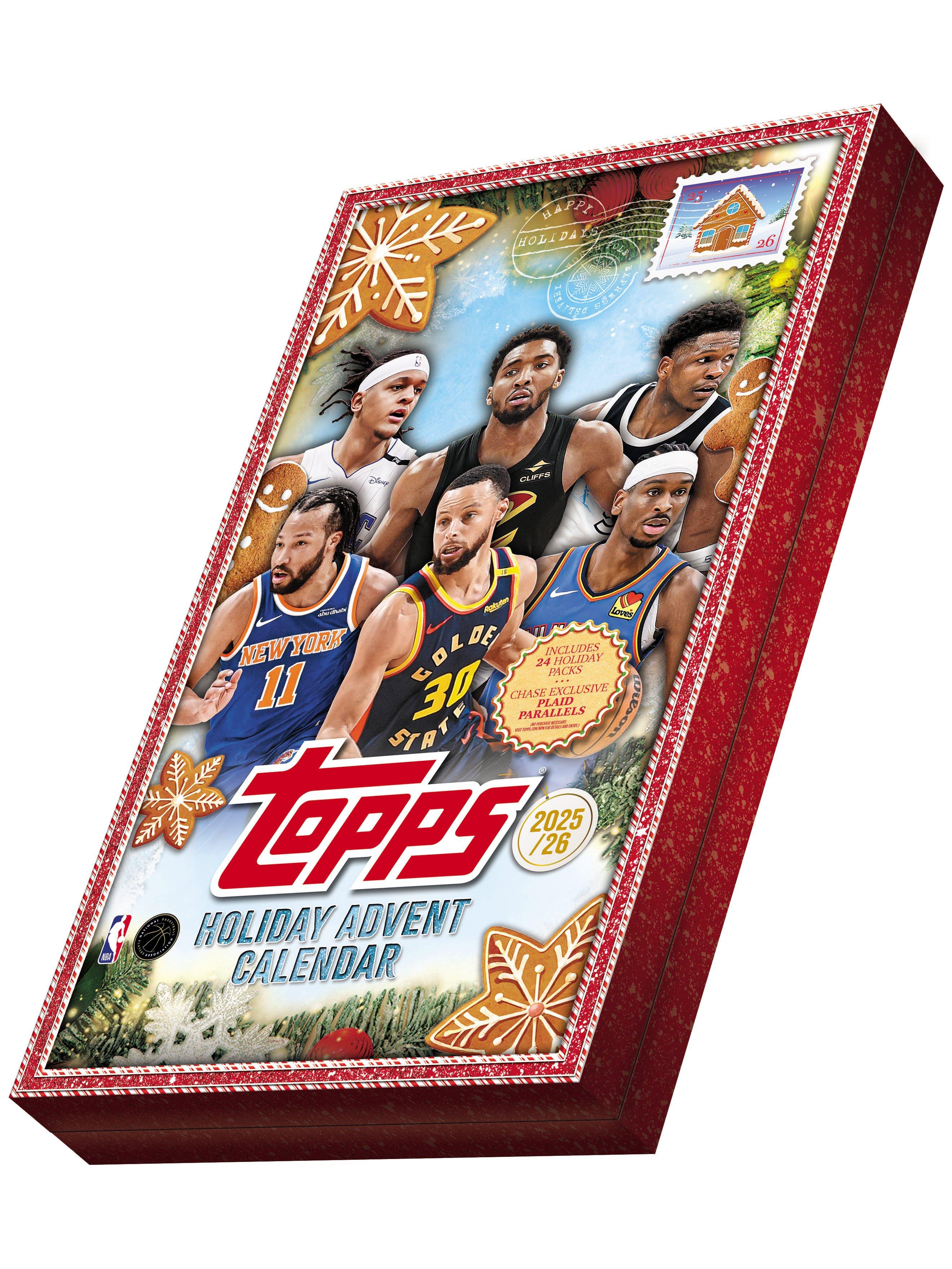 2025-26 Topps NBA Holiday Basketball Countdown Calendar