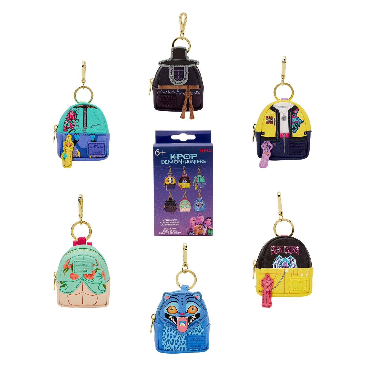 KPop Demon Hunters Mystery Mini Backpack Keychain Charm, Loungefly