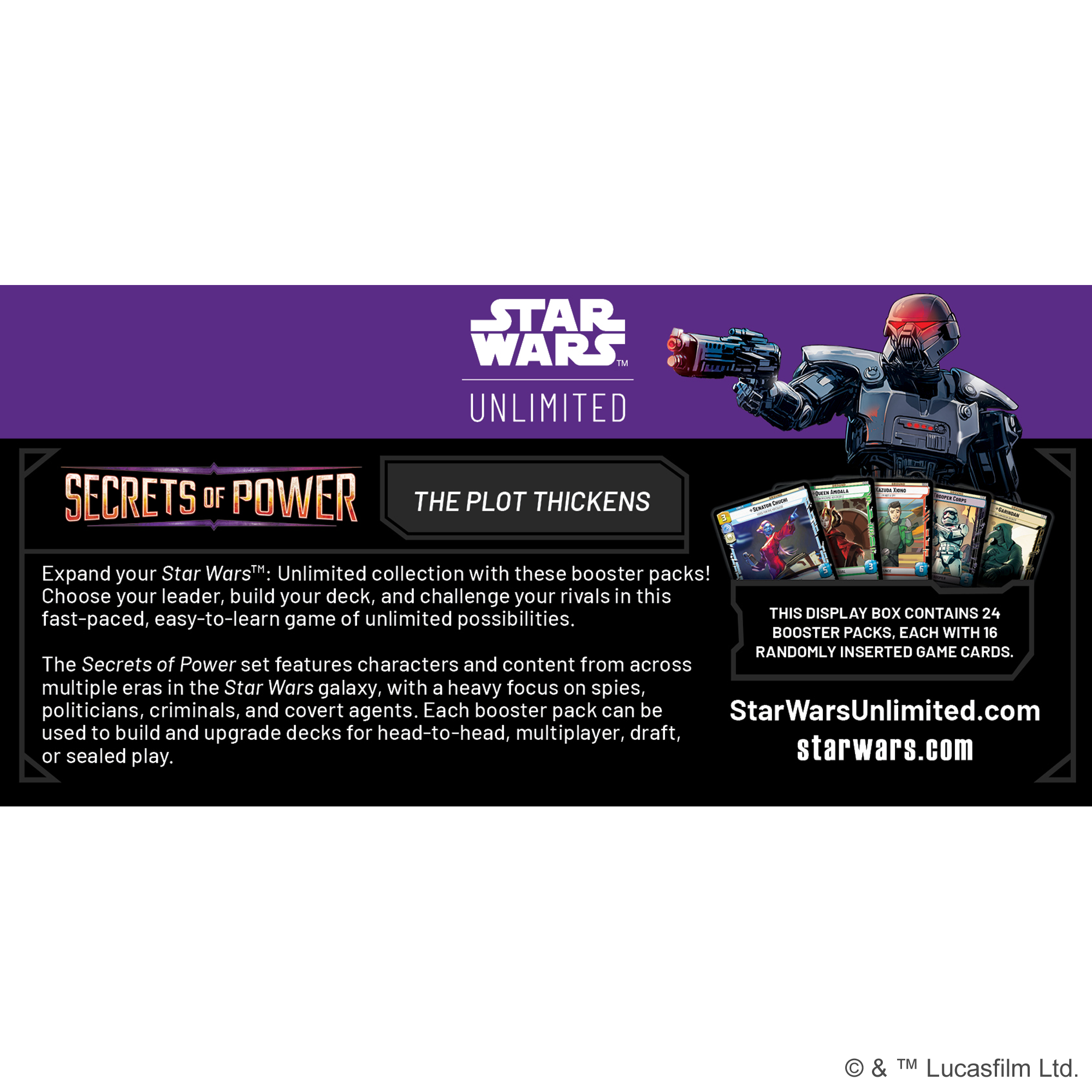 Star Wars: Unlimited: Secrets of Power: Booster Box (24 Boosters)