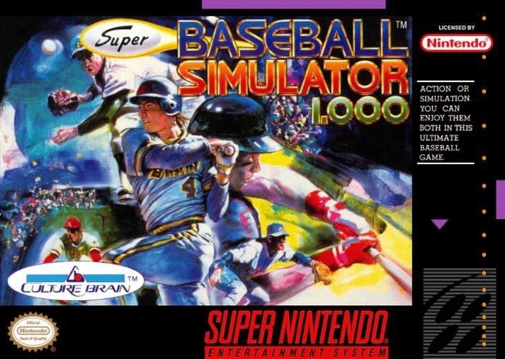 Super Baseball Simulator 1.000 - Super Nintendo