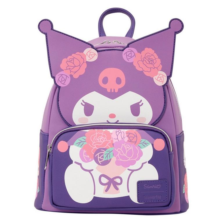 Loungefly Sanrio Kuromi Floral Mini Backpack GameStop Exclusive