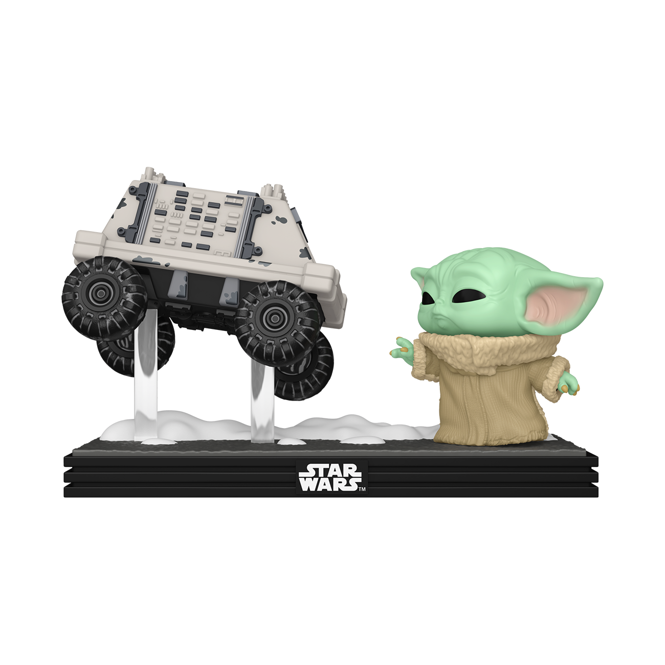 Funko POP Moment: Star Wars: The Mandalorian and Grogu - Grogu with Polar Mouse Droid 4.4-in Vinyl Figure Bobblehead