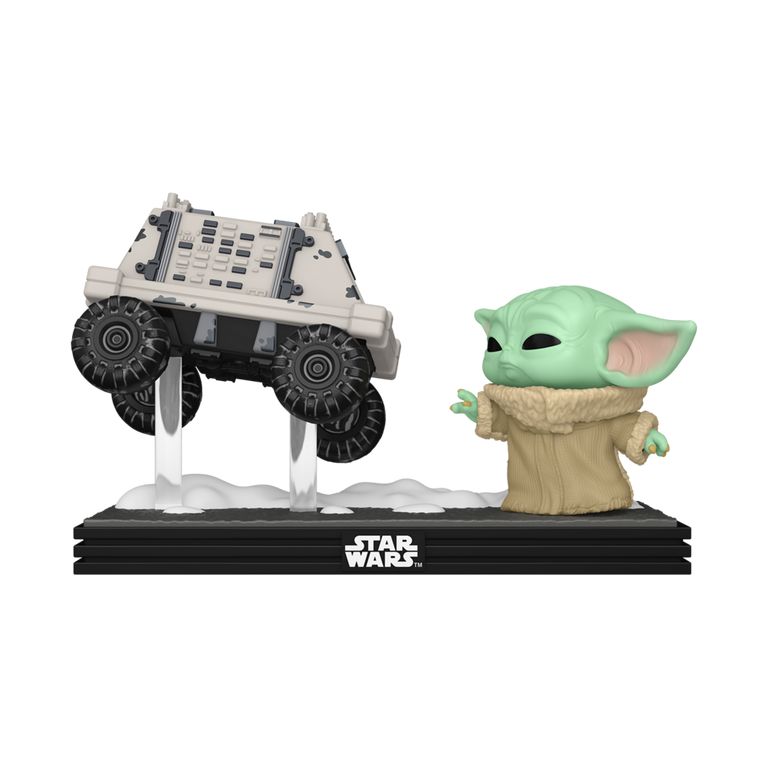 Funko POP! Moment: Star Wars: The Mandalorian and Grogu - Grogu with Polar Mouse Droid 4.4-in Vinyl Figure Bobblehead