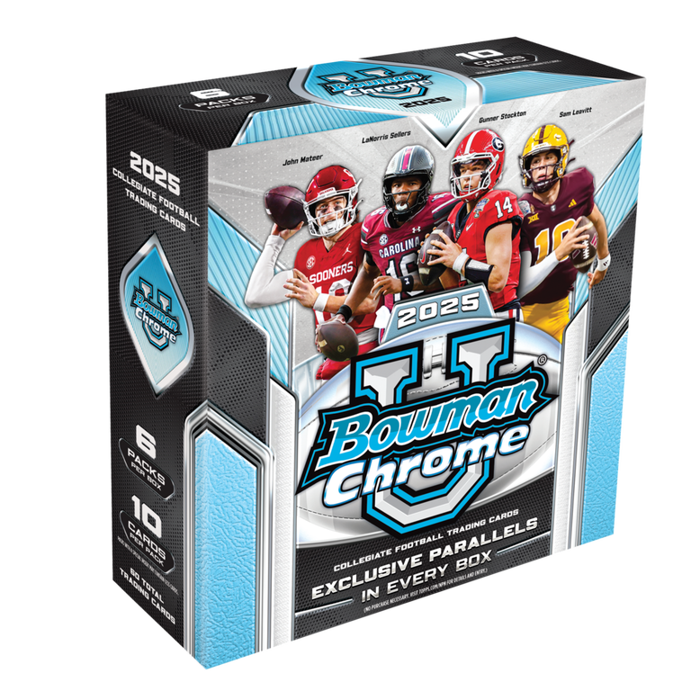 2025 Topps NCAA Bowman Chrome University Football Mega Box