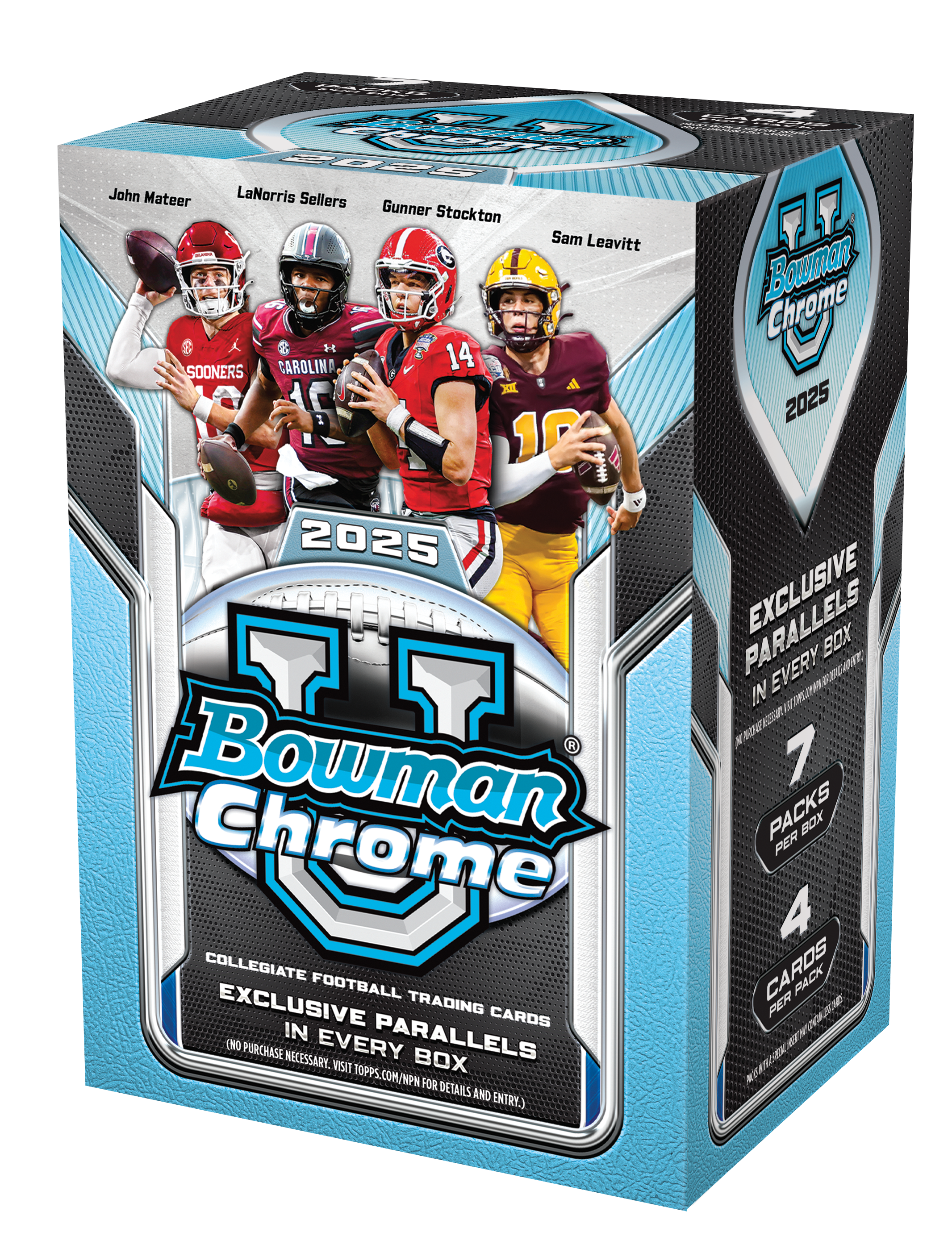 2025 Bowman Chrome University Football Value Box