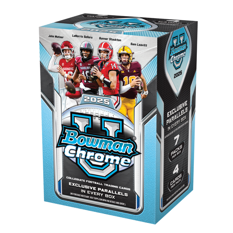 2025 Topps NCAA Bowman Chrome University Football Value Box