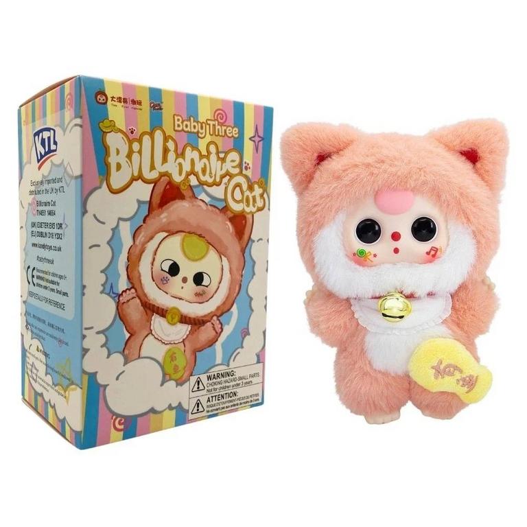 Baby Three Billionaire Cat Plush Blind Box (Styles May Vary)