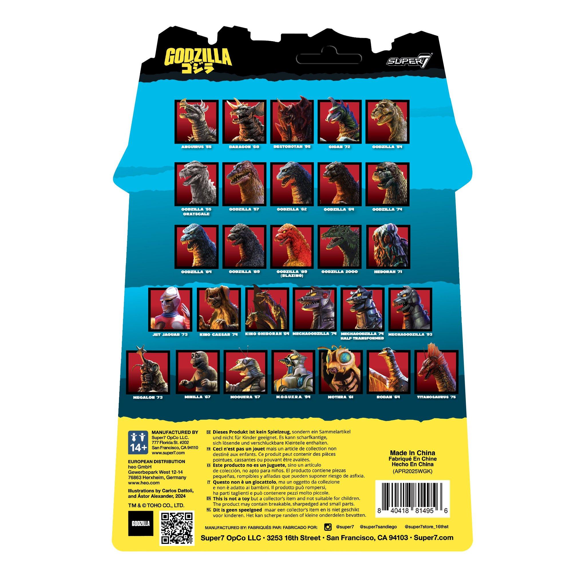 Super7 Toho ReAction Godzilla 2000 Godizlla 3.75-in Action Figure