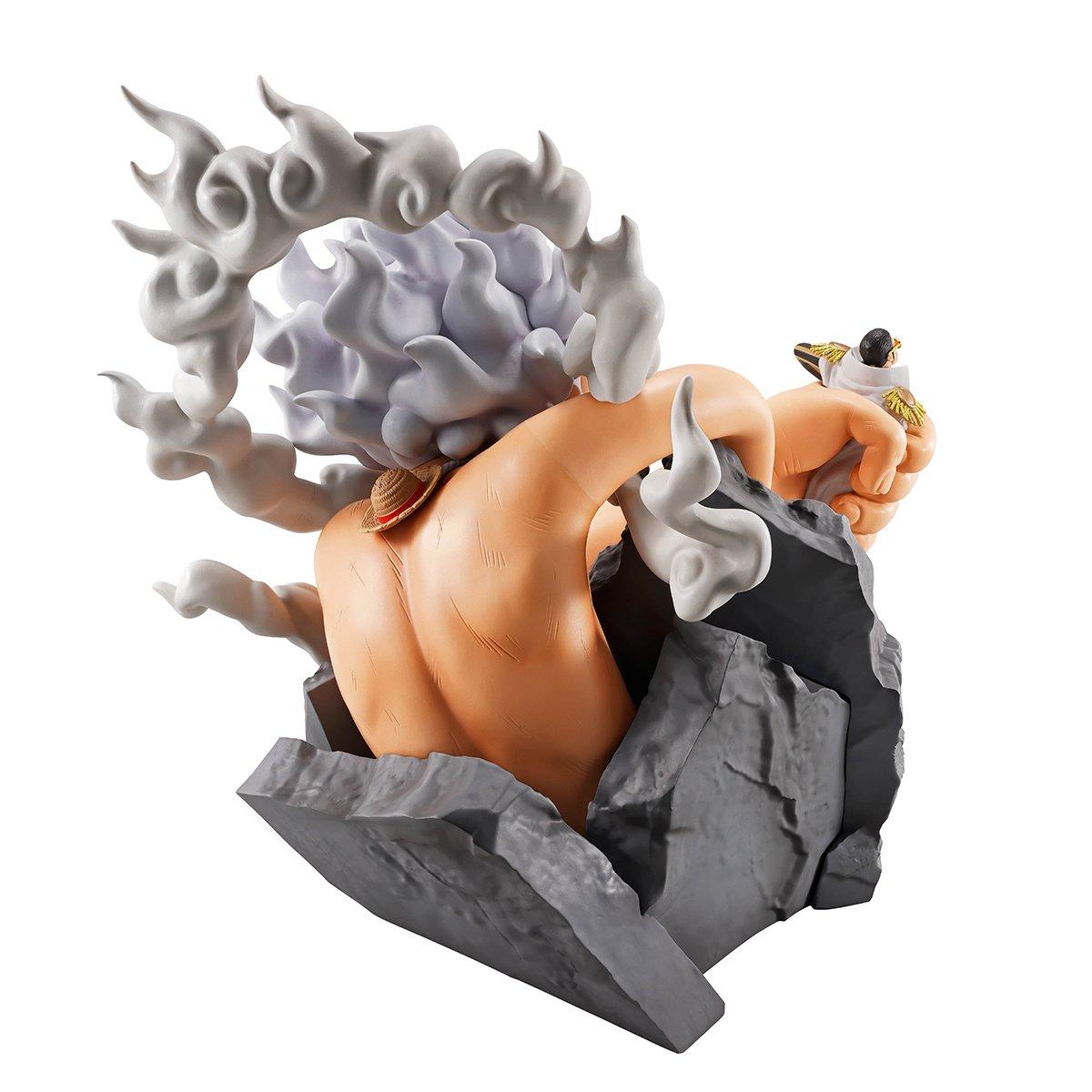 Bandai One Piece Revible Moment Ichibansho Monkey D. Luffy Gear 5 vs. Borsalino (Burst of Energy) 7.9-in Figure