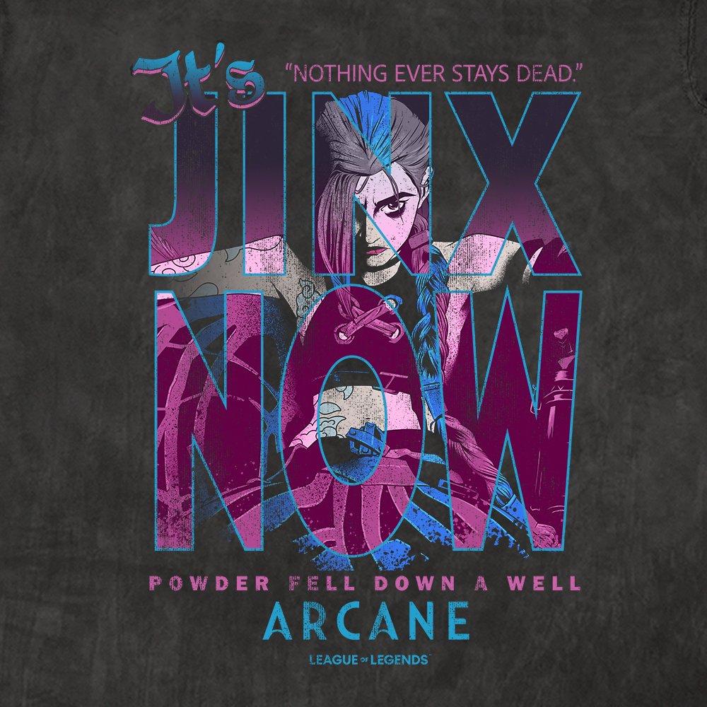 Arcane Jinx Mineral Wash Unisex Graphic T-Shirt GameStop Exclusive