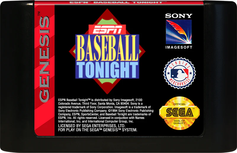 ESPN Baseball Tonight - Sega Genesis