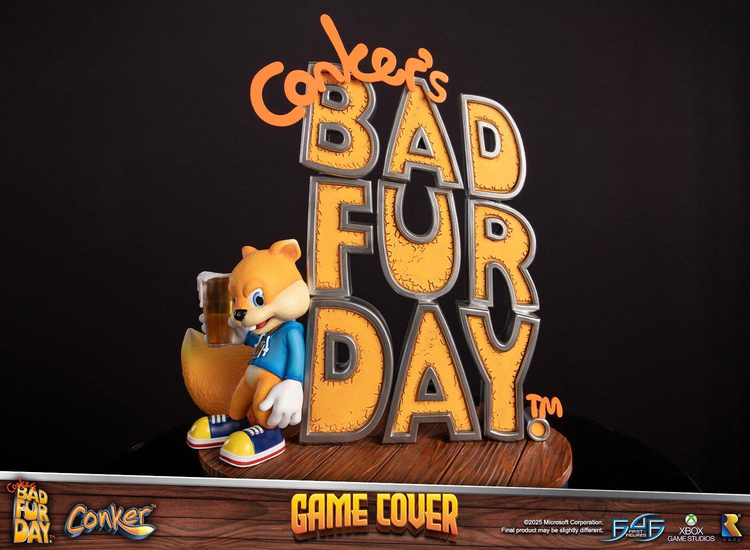 Conker's Bad Fur Day - Game Cover Standard Edition Statue