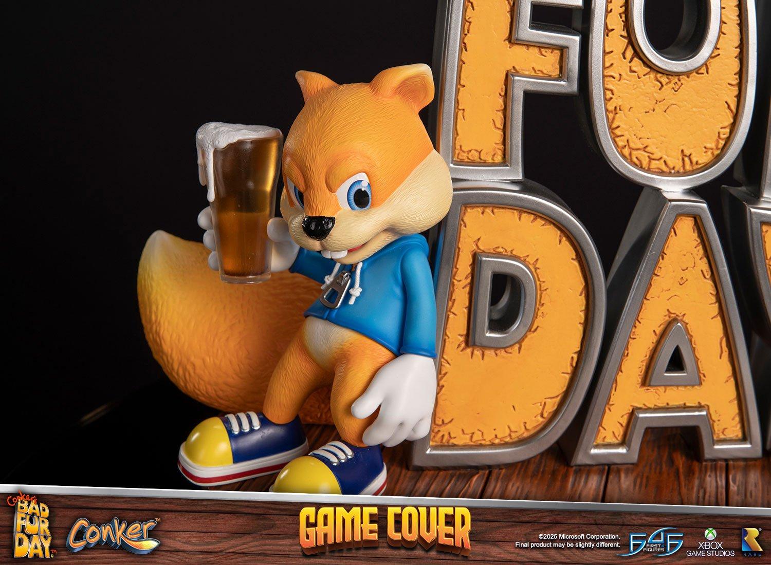 Conker's Bad Fur Day - Game Cover Standard Edition Statue