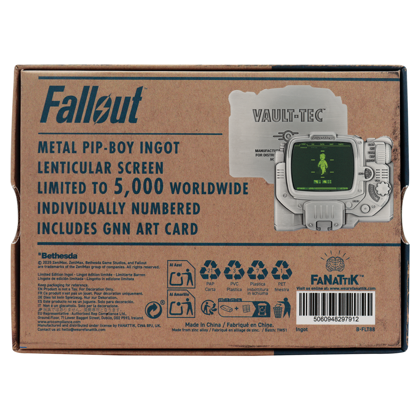 Fallout Pip-Boy Lenticular Ingot Replica