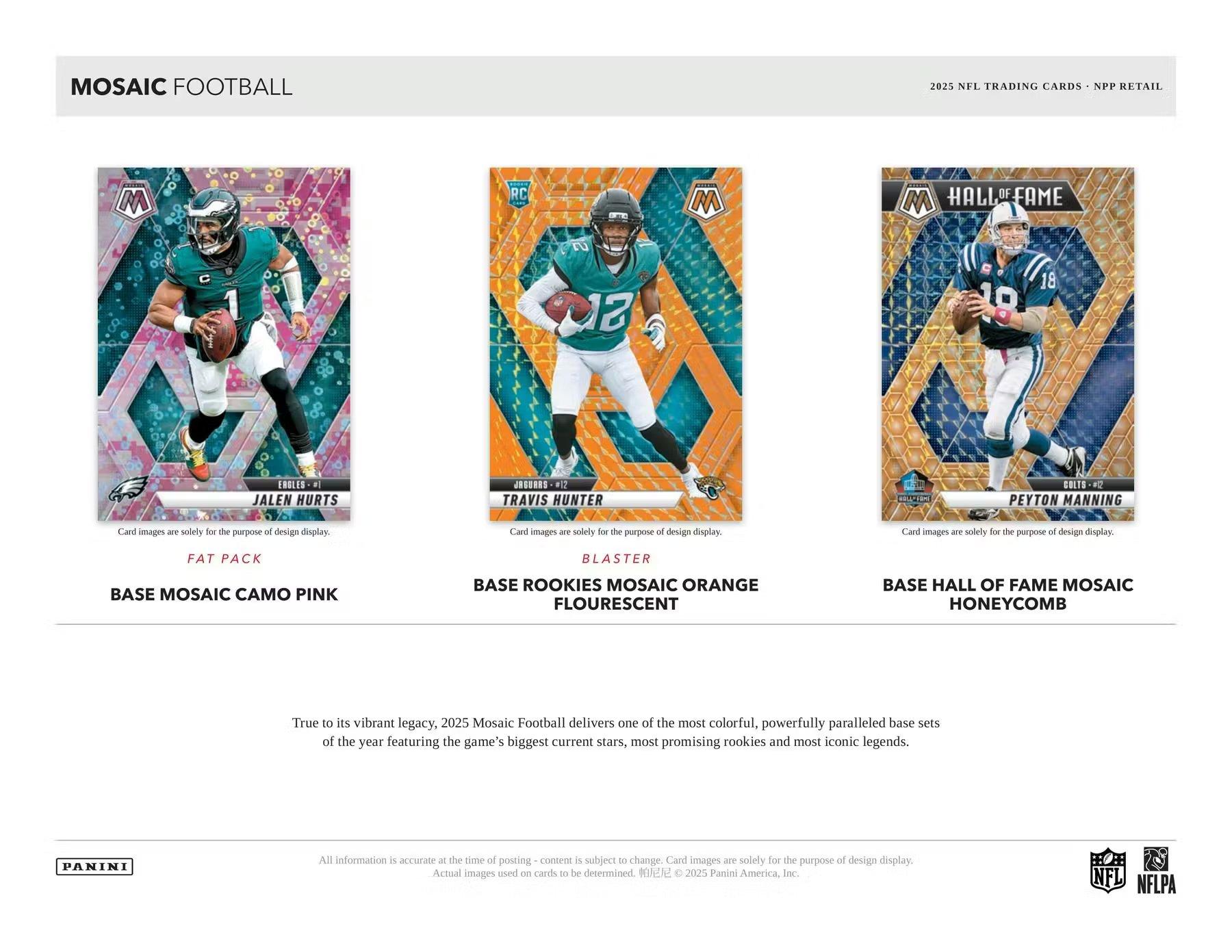 2025 Panini Mosaic NFL Football Blaster Box