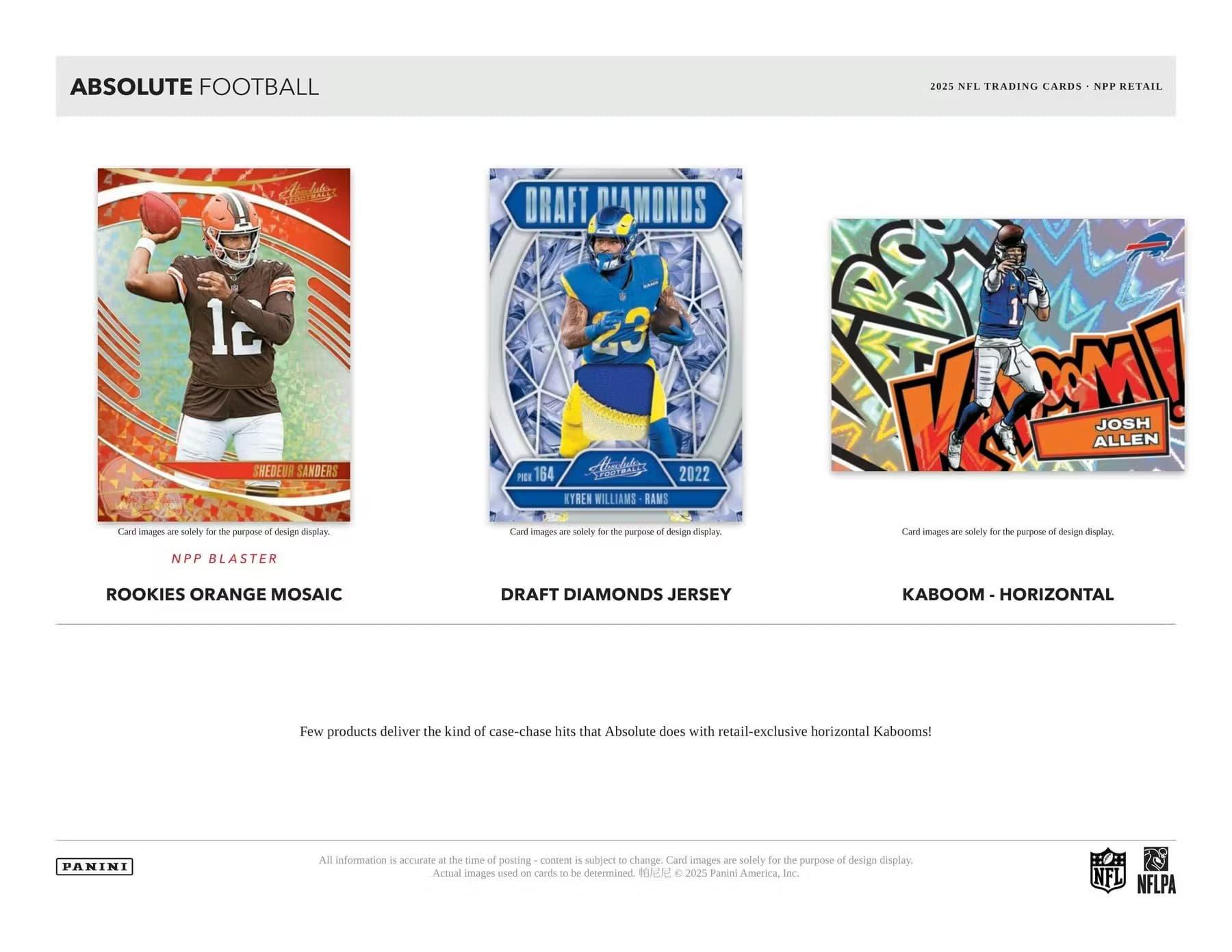 2025 Panini Absolute NFL Football Mega Box