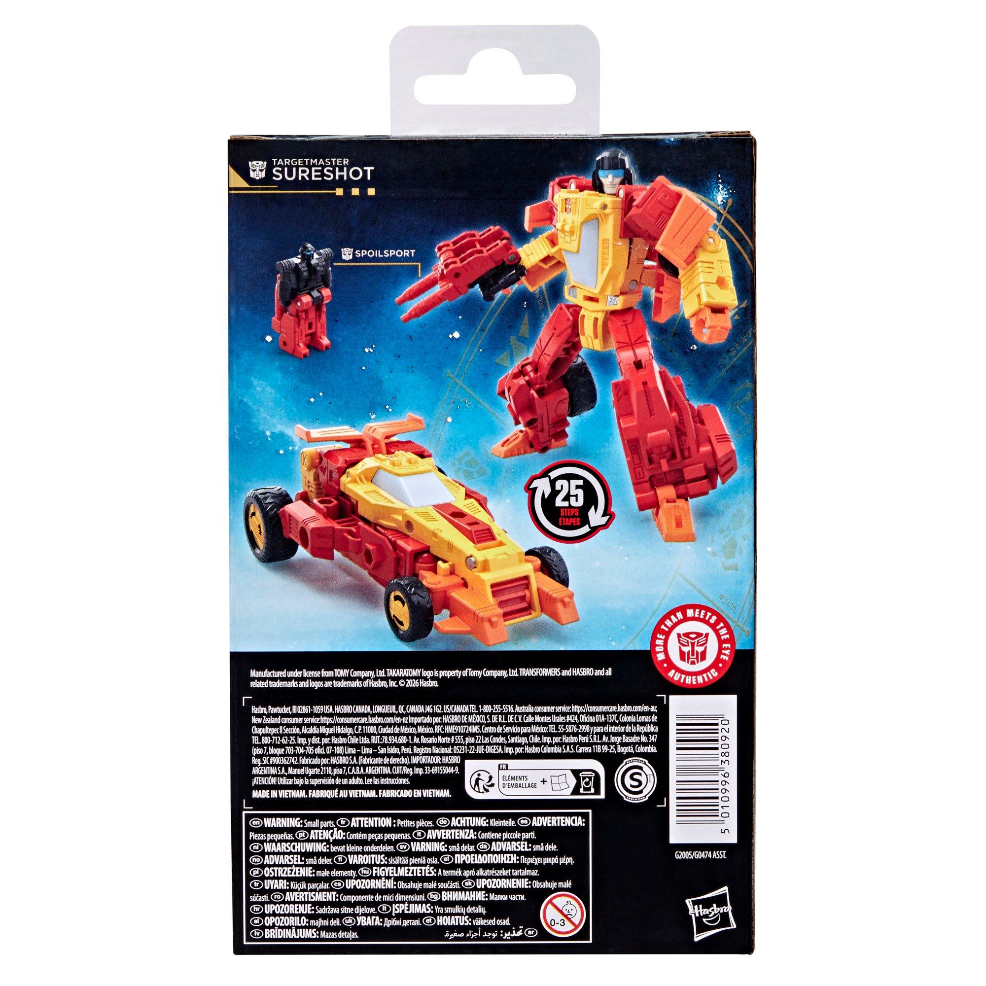 Hasbro Transformers Age of the Primes Deluxe Class Targetmaster Sureshot 5.5-In Action Figure