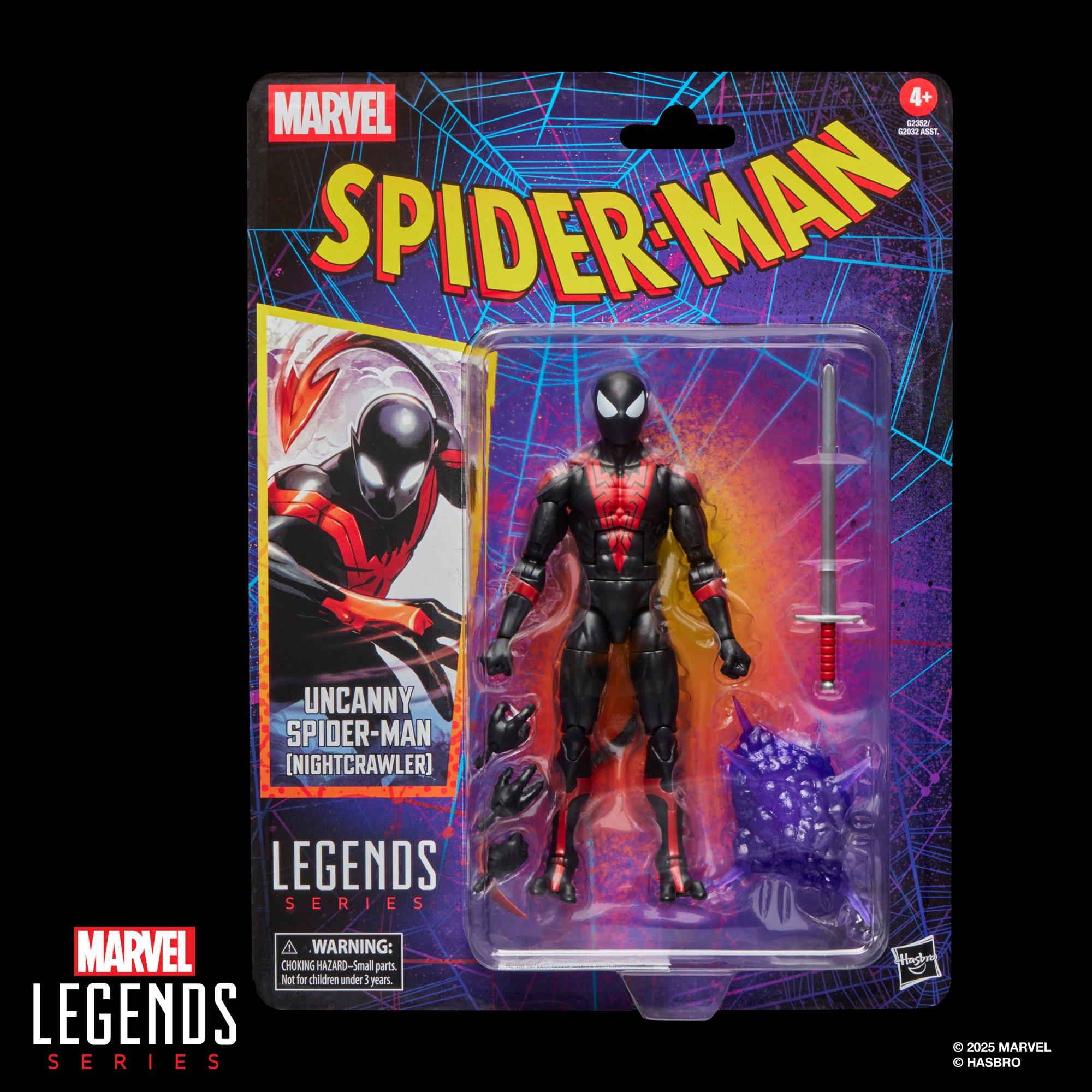 Hasbro Marvel Legends Retro Series Spider-Man Uncanny Spider-Man (Nightcrawler) 6-in Action Figure