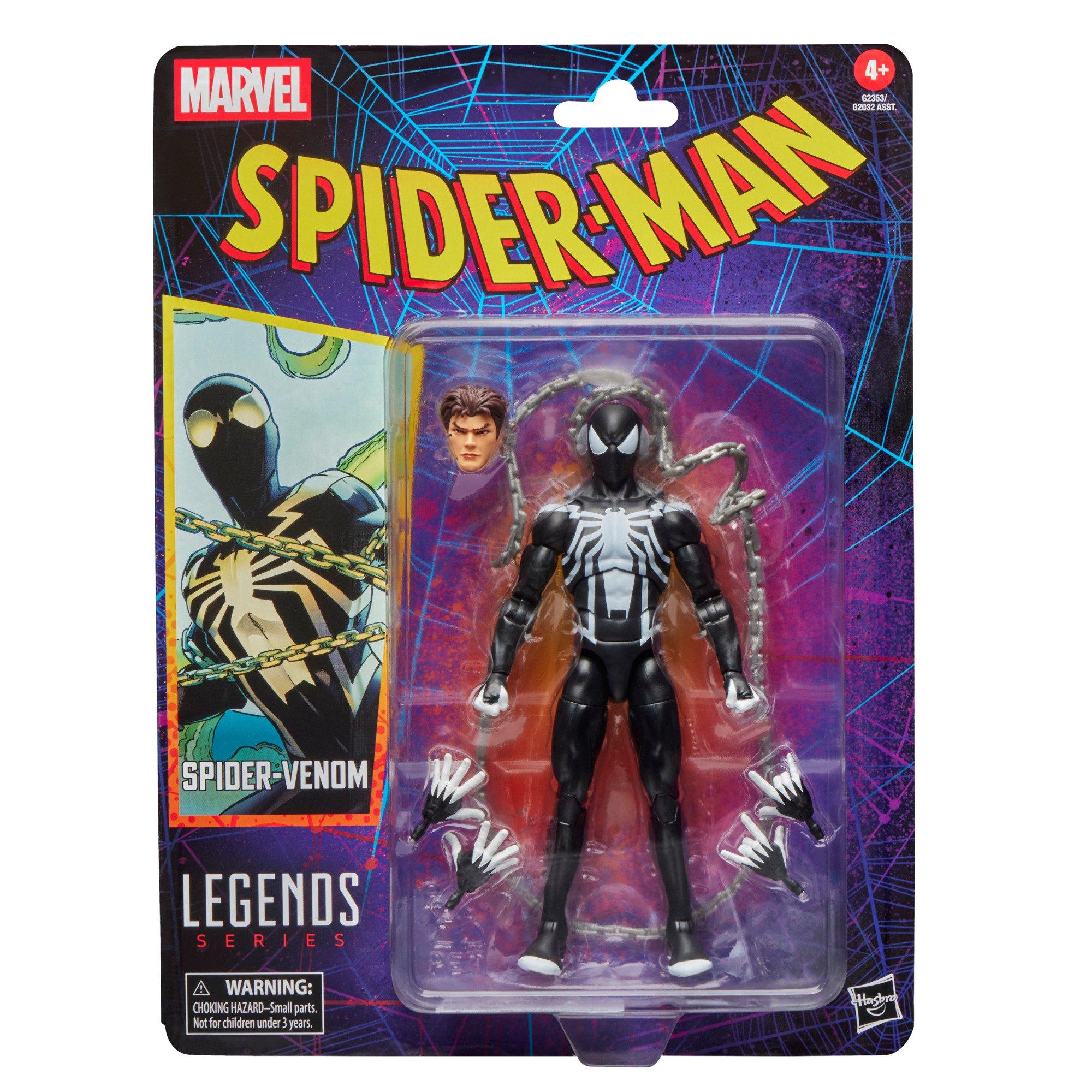 Hasbro Marvel Legends Retro Series Spider-Man Spider-Venom 6-in Action Figure