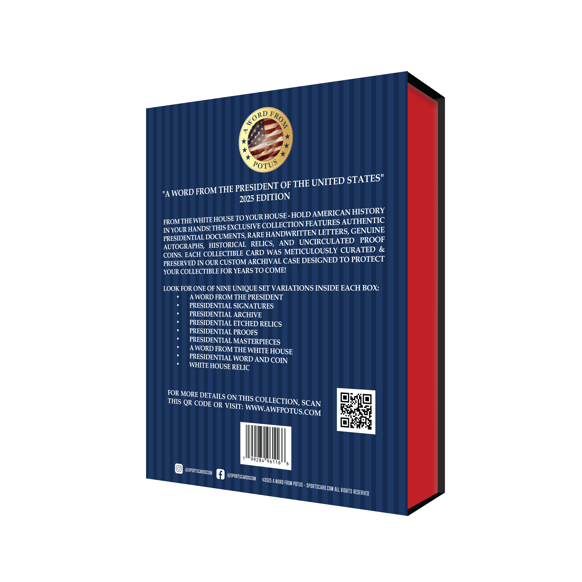 2025 POTUS A Word From the President Hobby Box