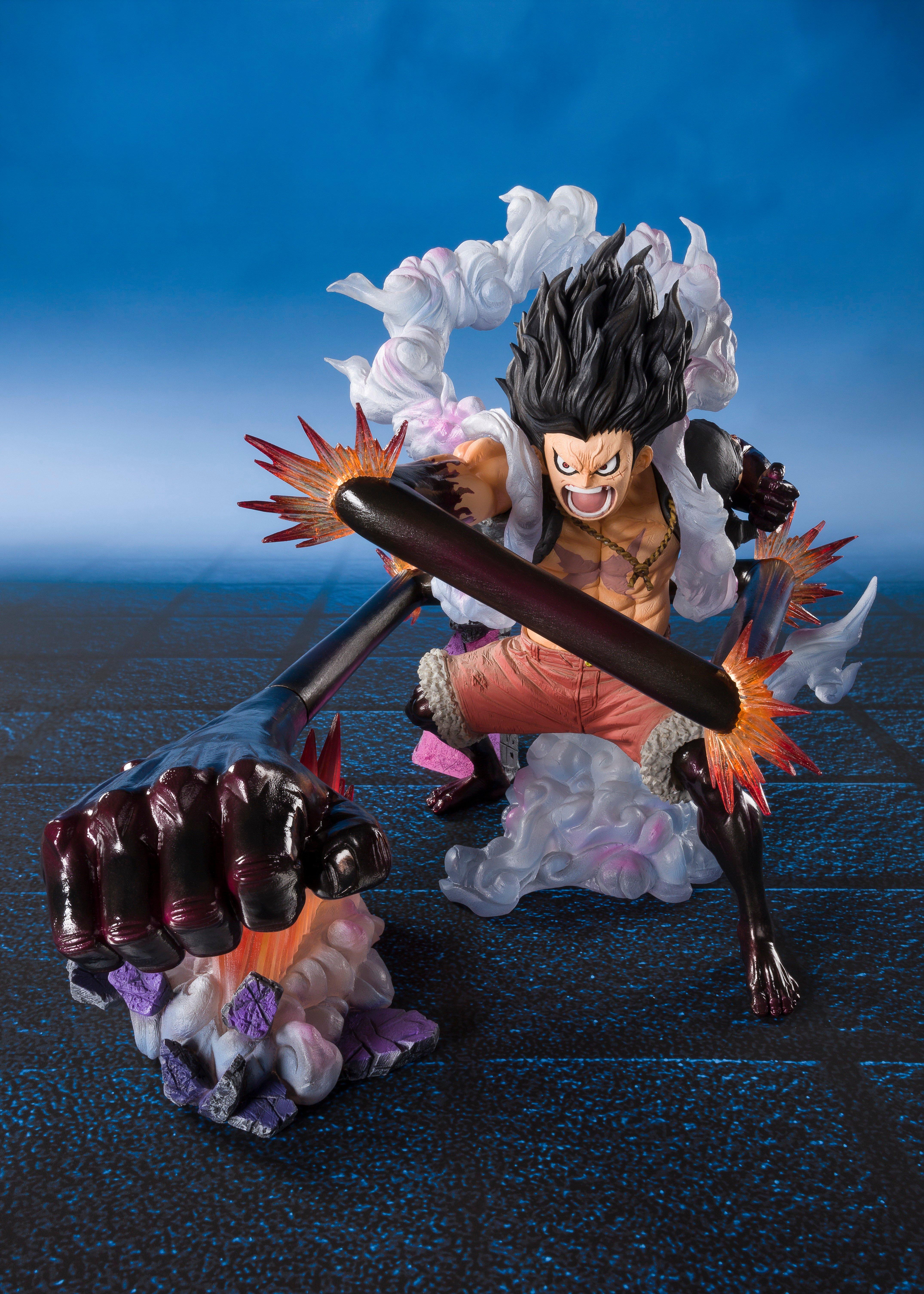 Bandai One Piece Tamashii Nations Figuarts Monkey.D.Luffy Gear 4 Snake Man King Cobra Figure