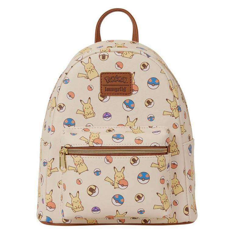 Loungefly Pokemon Chibi Pikachu and Poke Balls Mini Backpack GameStop Exclusive